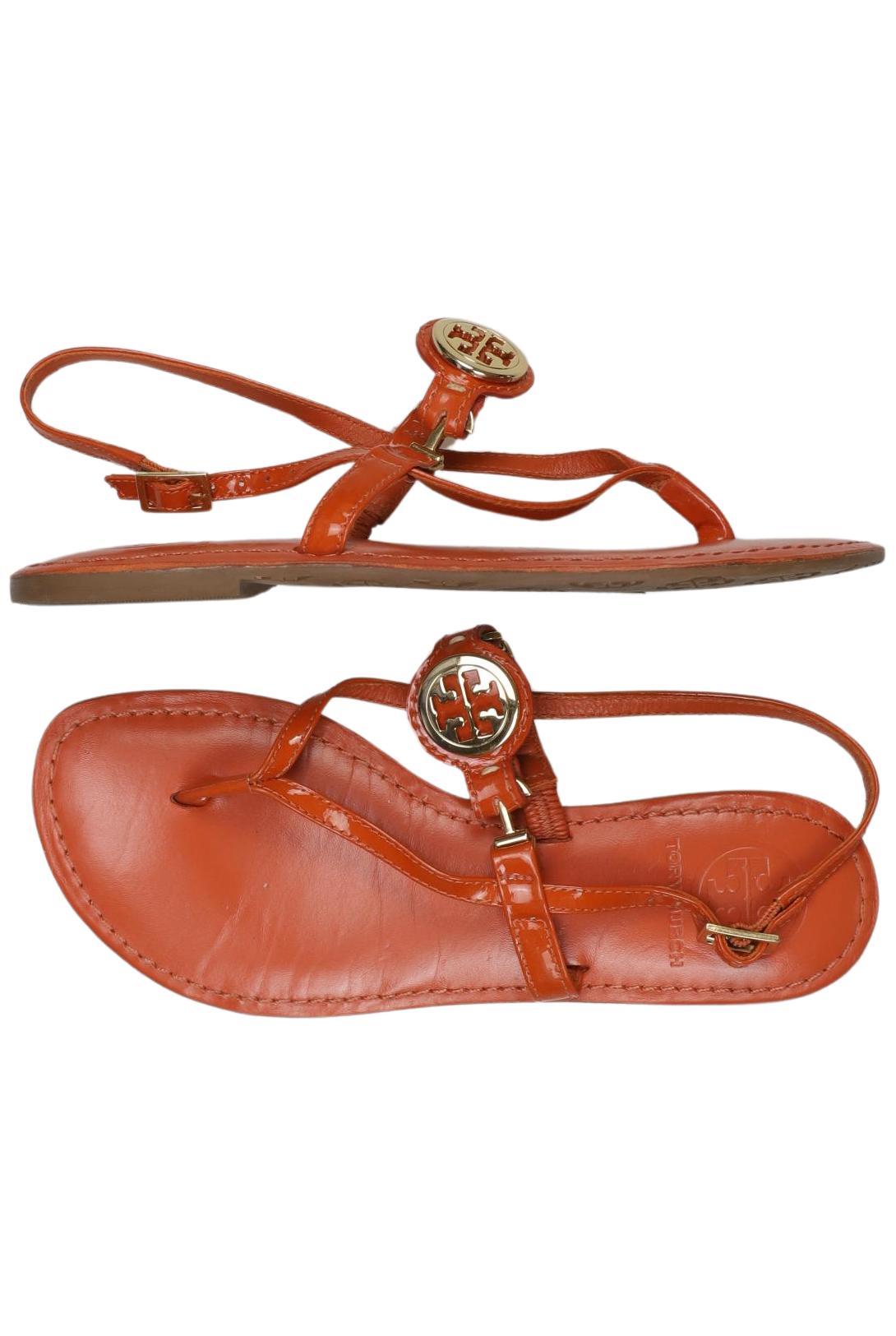 

Tory Burch Damen Sandale, orange, Gr. 5