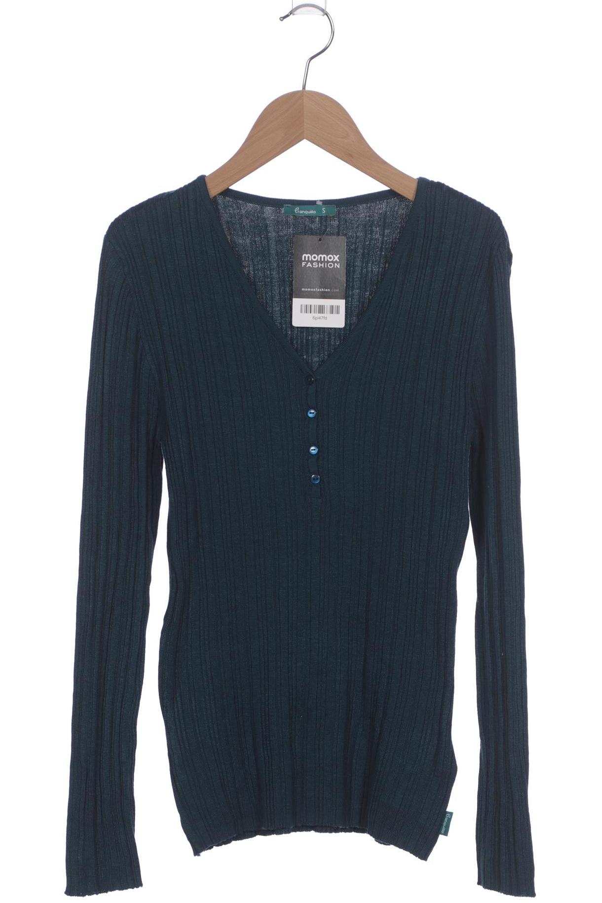 

Tranquillo Damen Langarmshirt, türkis, Gr. 36