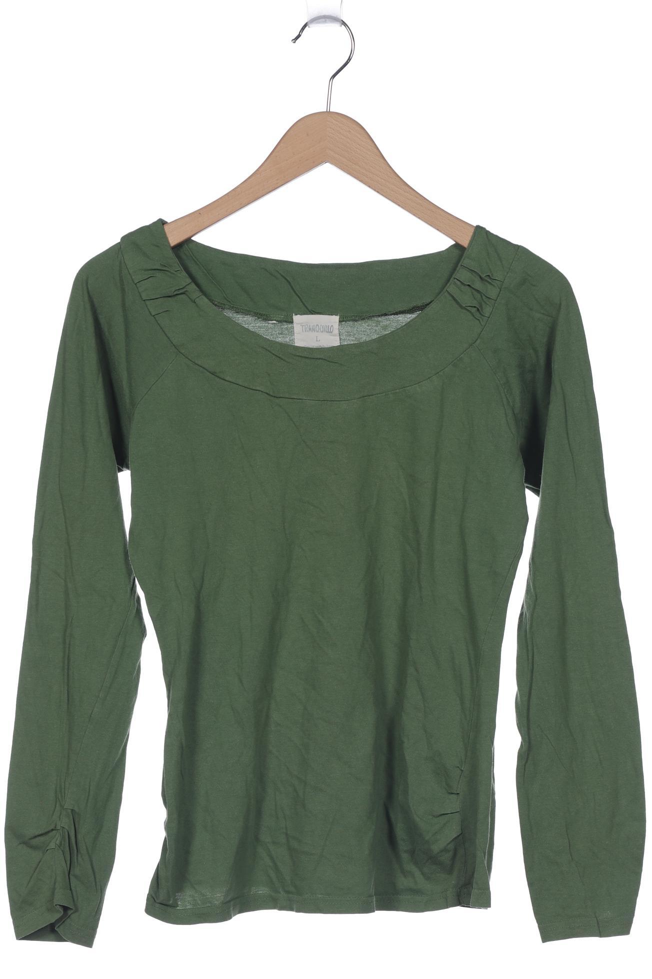

TRANQUILLO Damen Langarmshirt, grün