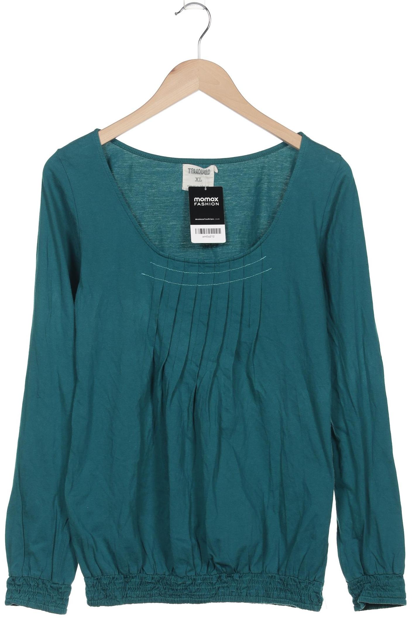 

Tranquillo Damen Langarmshirt, türkis, Gr. 44