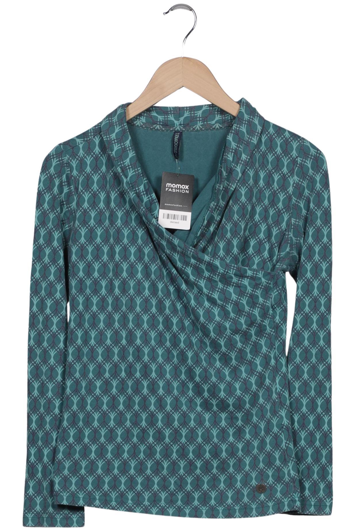 

Tranquillo Damen Langarmshirt, türkis, Gr. 36