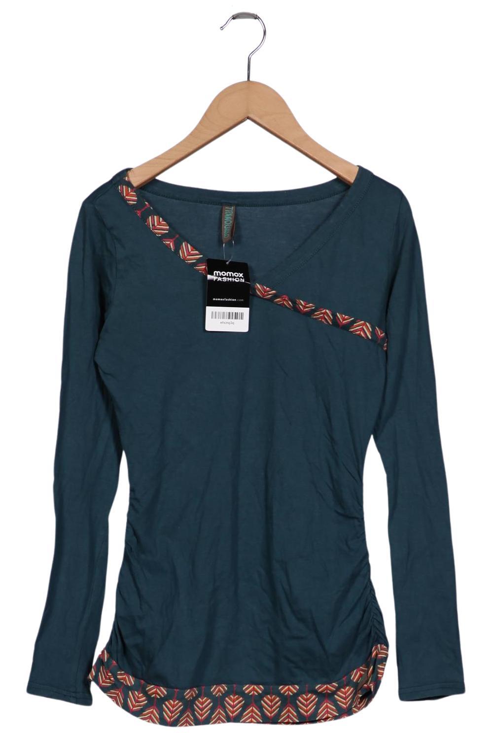 

Tranquillo Damen Langarmshirt, türkis, Gr. 34