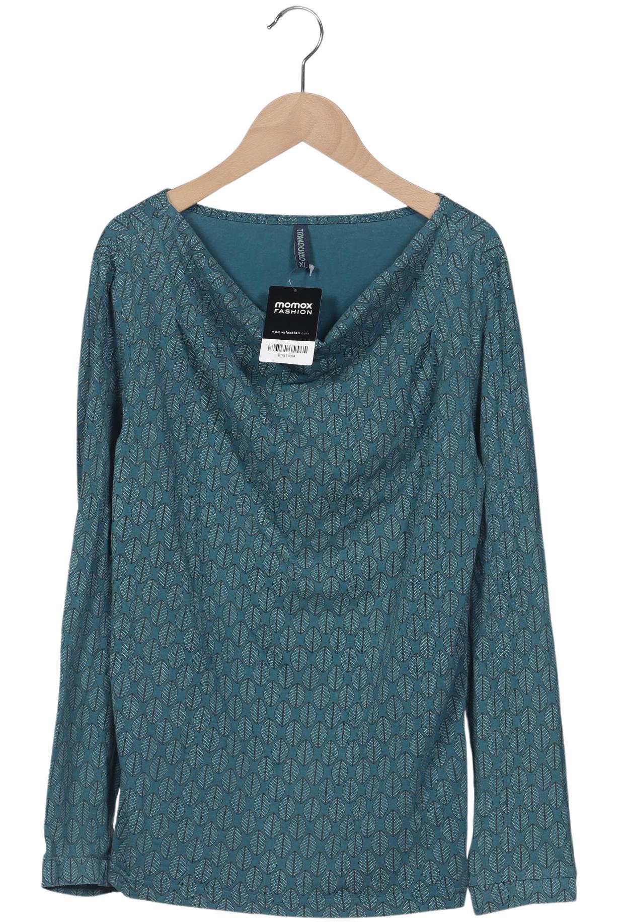 

Tranquillo Damen Langarmshirt, türkis, Gr. 44