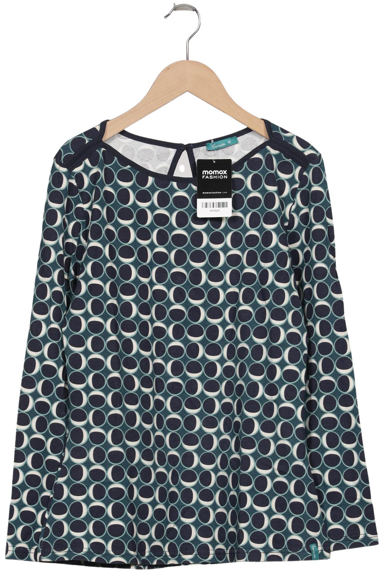 

Tranquillo Damen Langarmshirt, türkis, Gr. 38