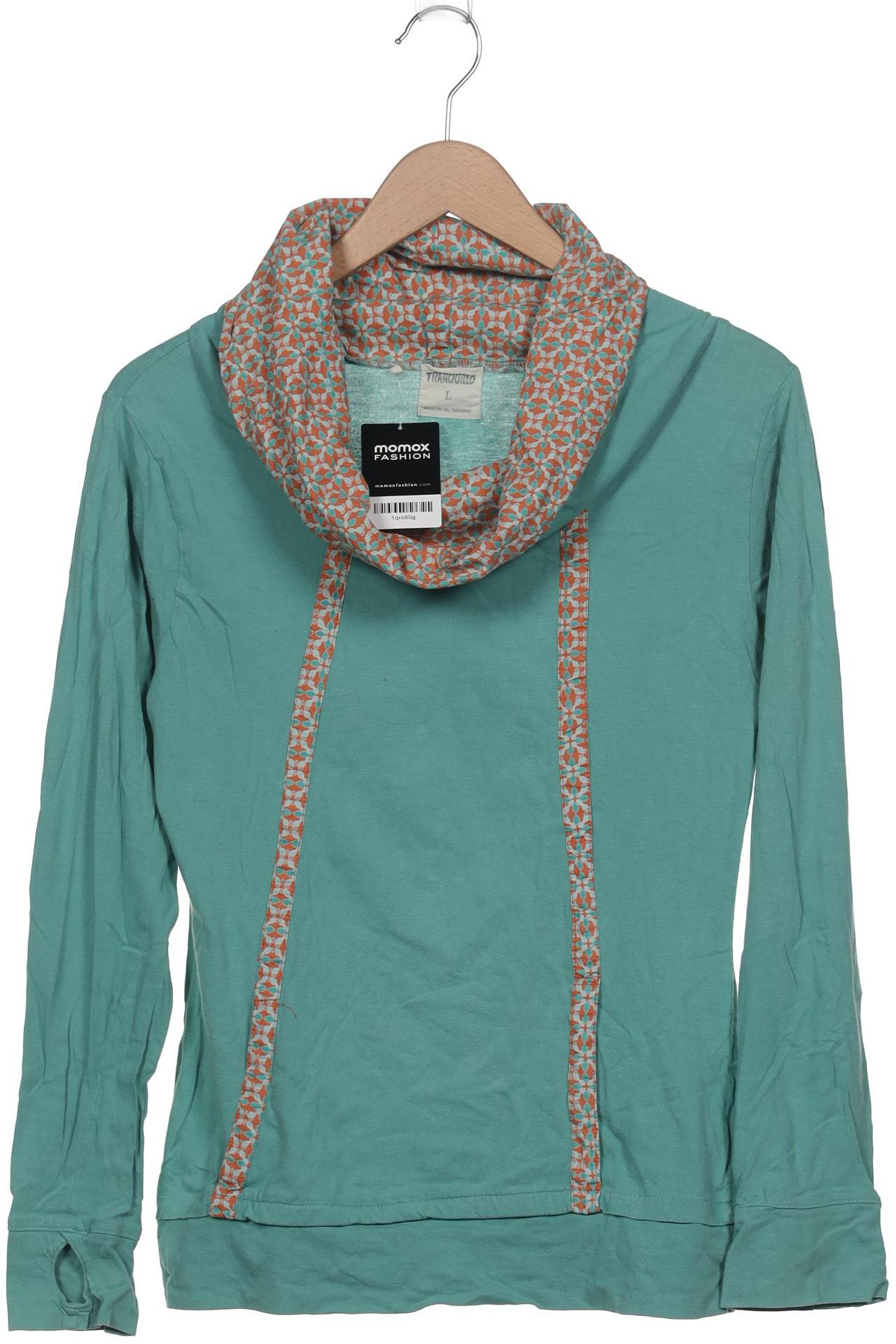

Tranquillo Damen Langarmshirt, türkis, Gr. 42