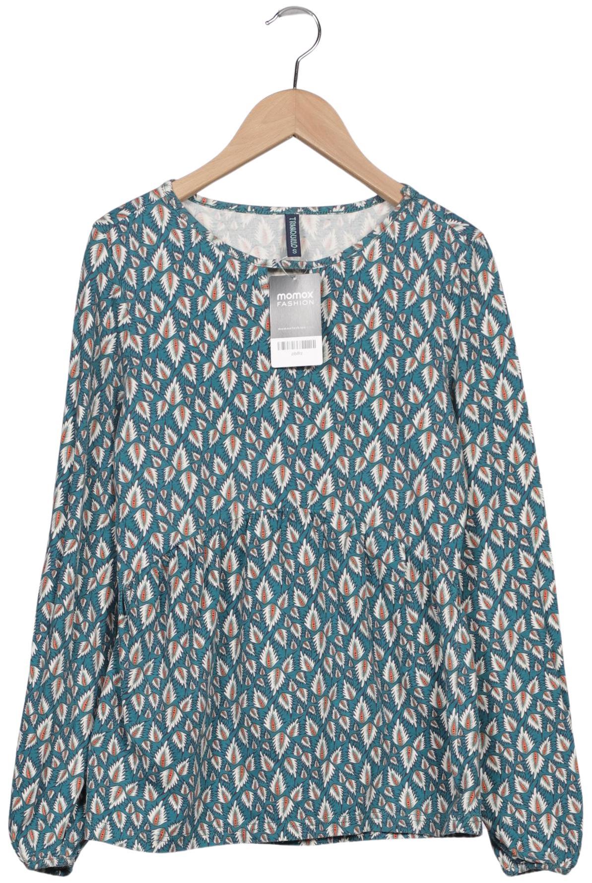 

Tranquillo Damen Langarmshirt, türkis, Gr. 36