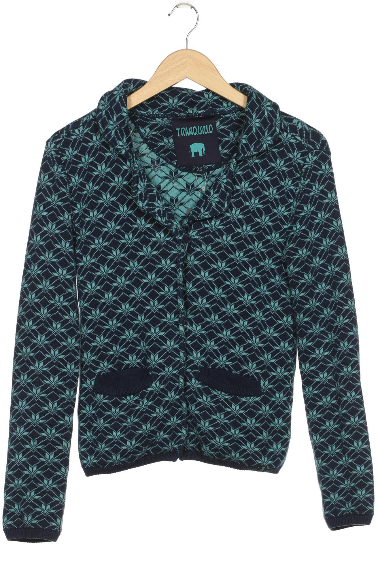 

Tranquillo Damen Strickjacke, blau, Gr. 34