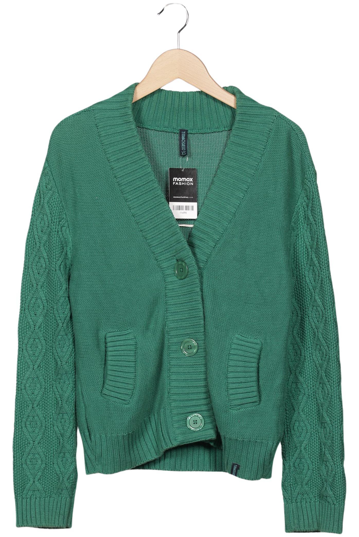 

Tranquillo Damen Strickjacke, grün, Gr. 34