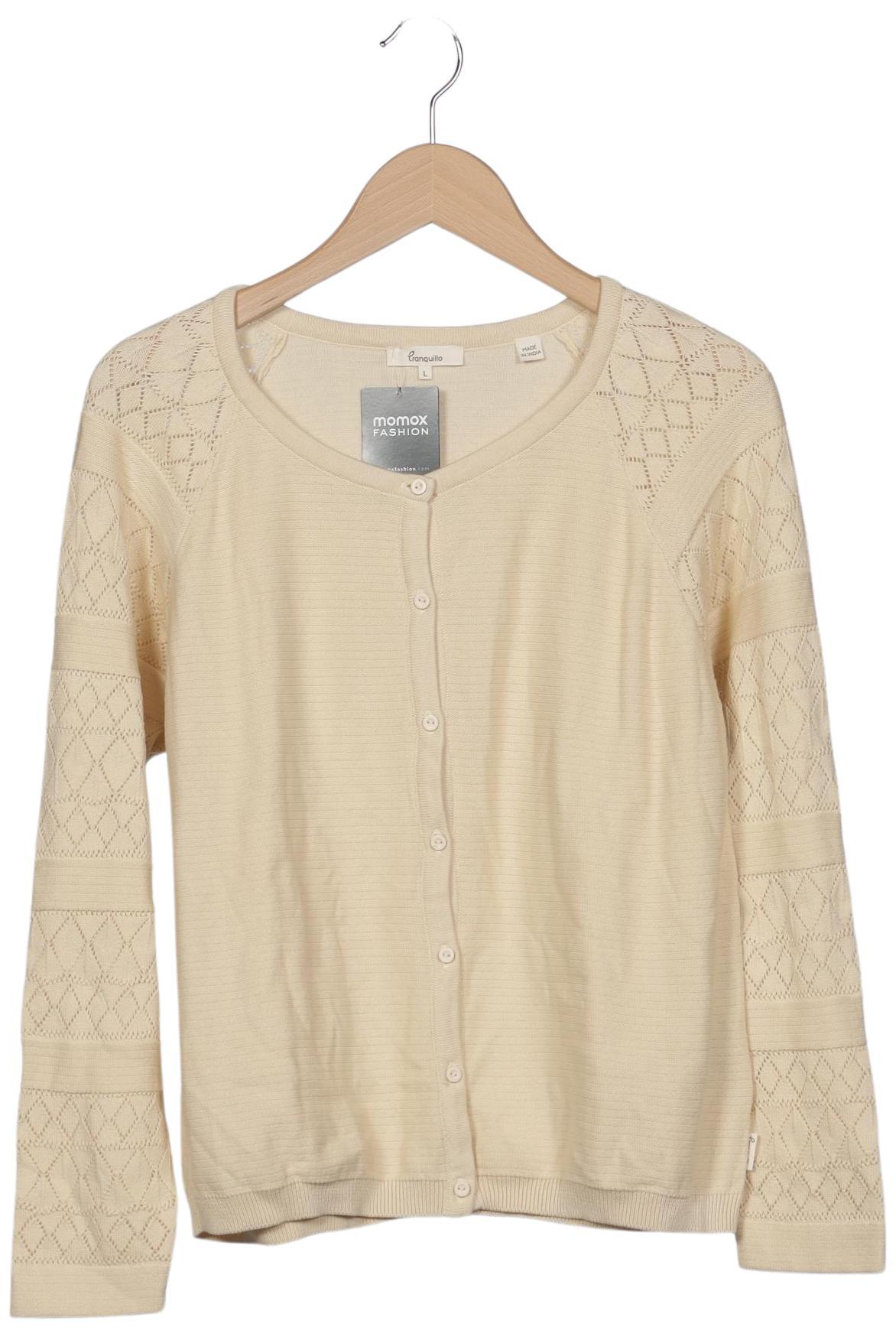 

Tranquillo Damen Strickjacke, cremeweiß, Gr. 42