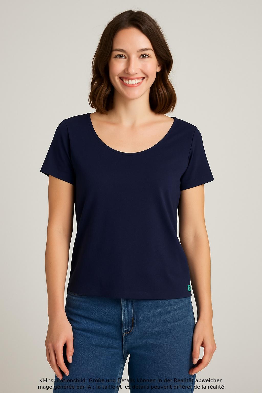 

Tranquillo Damen T-Shirt, marineblau, Gr. 38