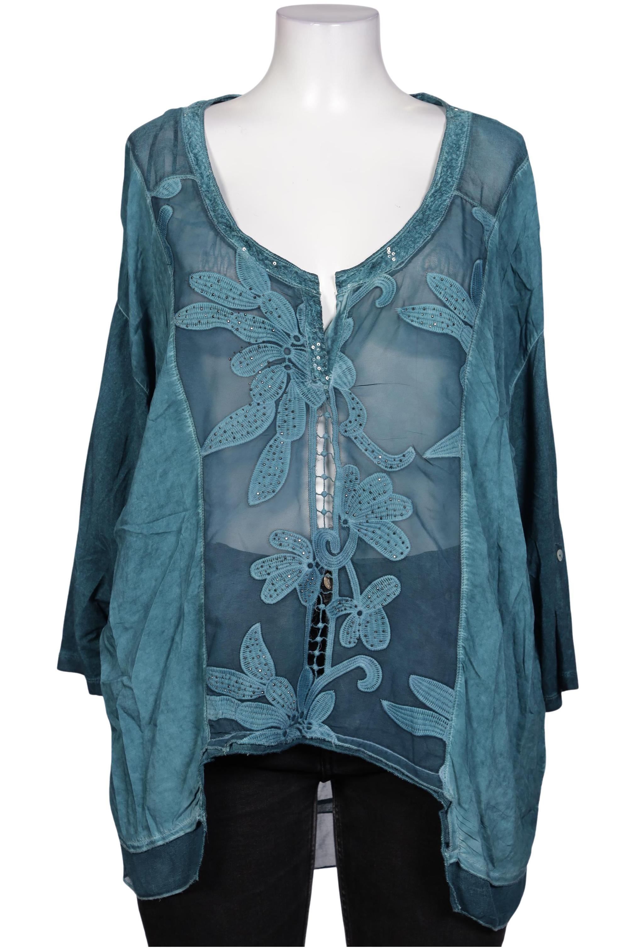 

tredy Damen Bluse, türkis, Gr. 48