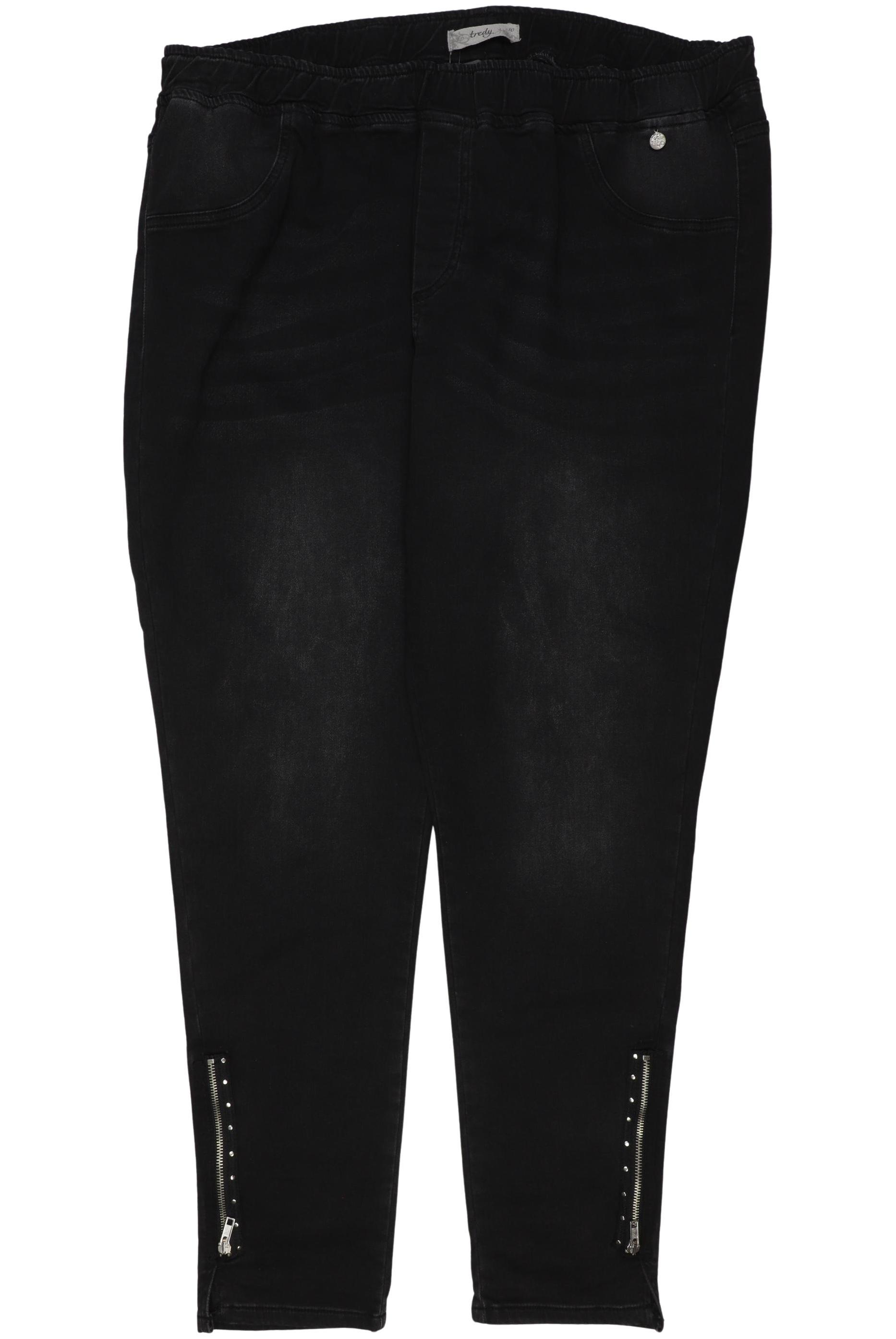 

tredy Damen Jeans, schwarz, Gr. 50