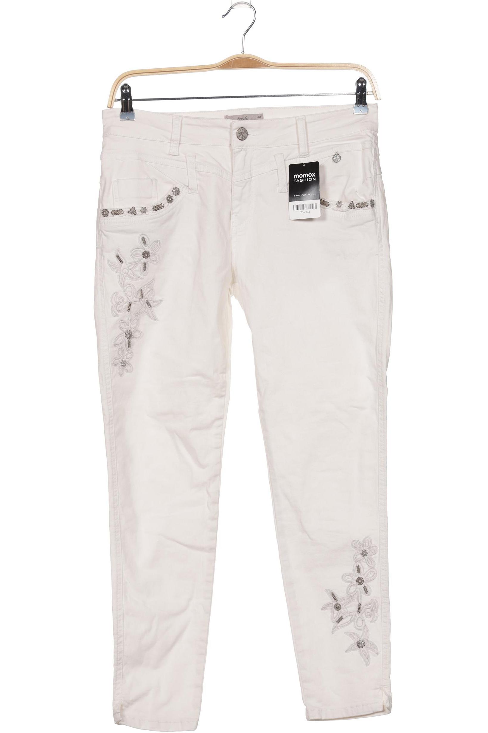 

tredy Damen Jeans, weiß, Gr. 40