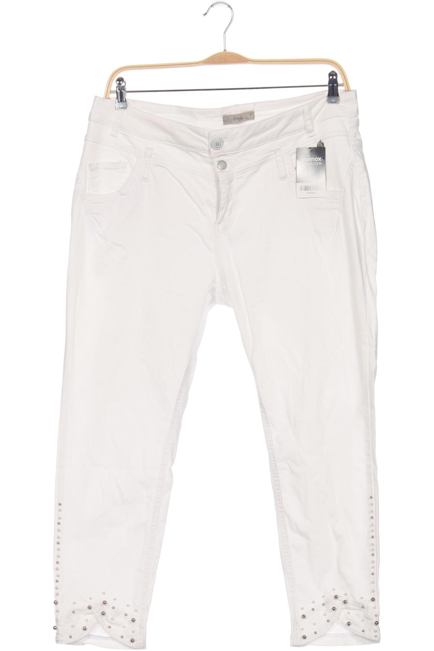 

tredy Damen Jeans, weiß, Gr. 46
