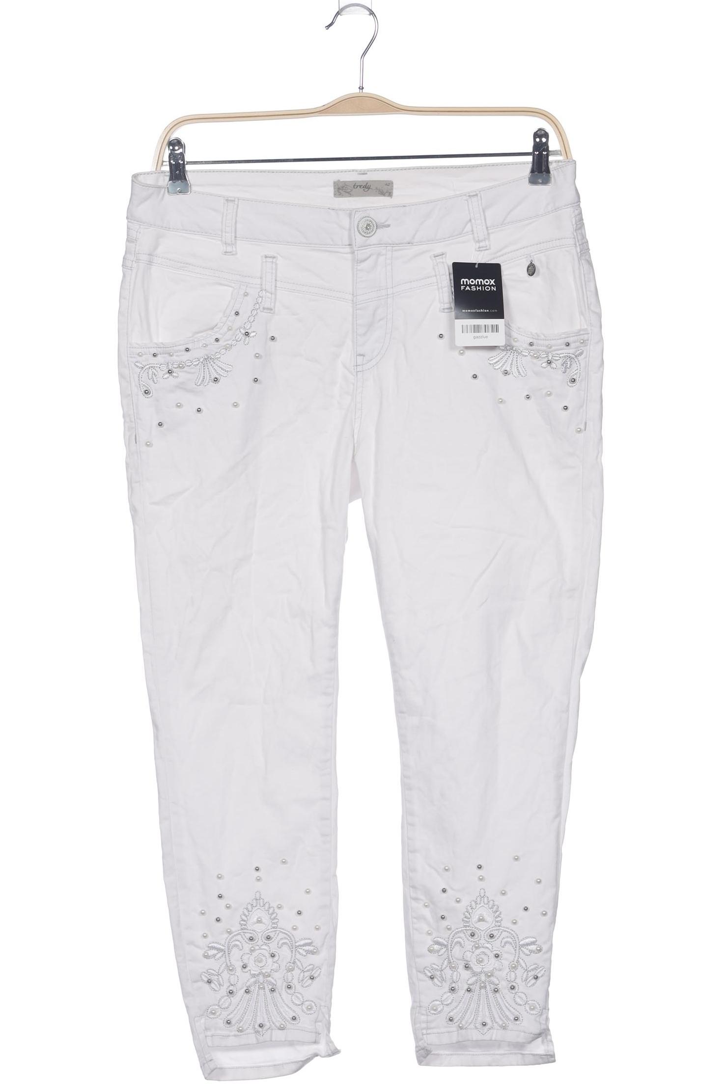 

tredy Damen Jeans, weiß, Gr. 42