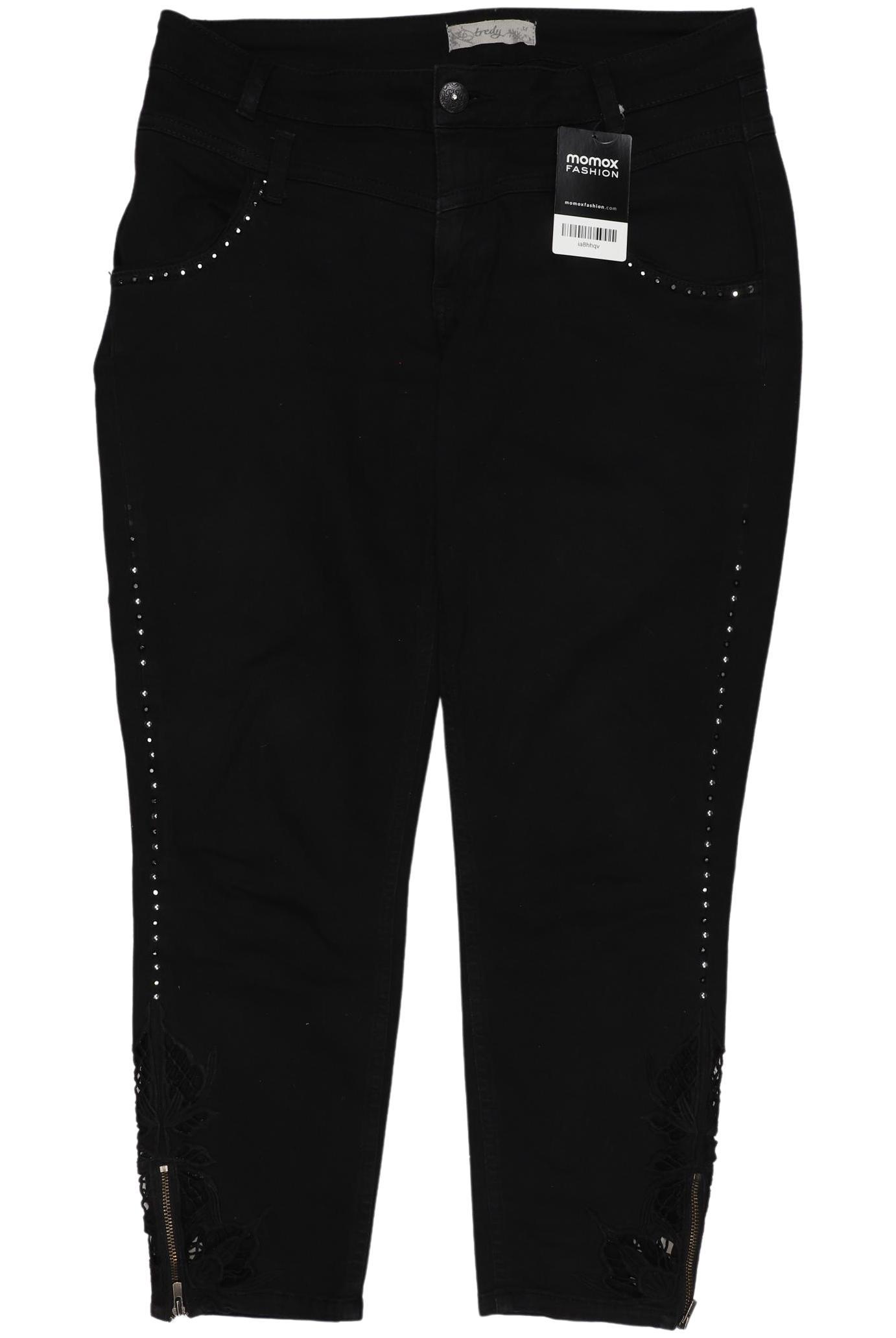 

tredy Damen Jeans, schwarz, Gr. 38