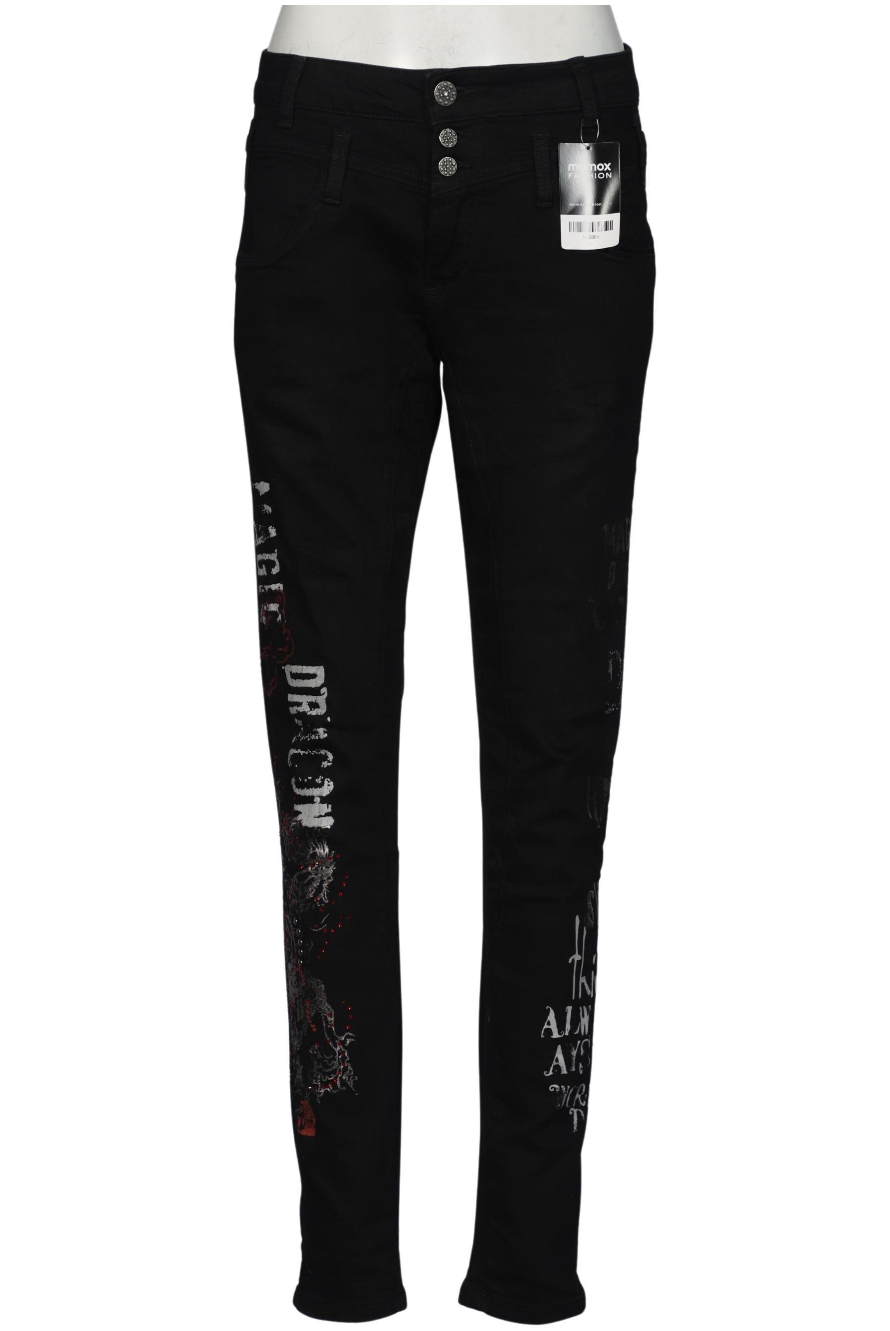 

tredy Damen Jeans, schwarz, Gr. 40