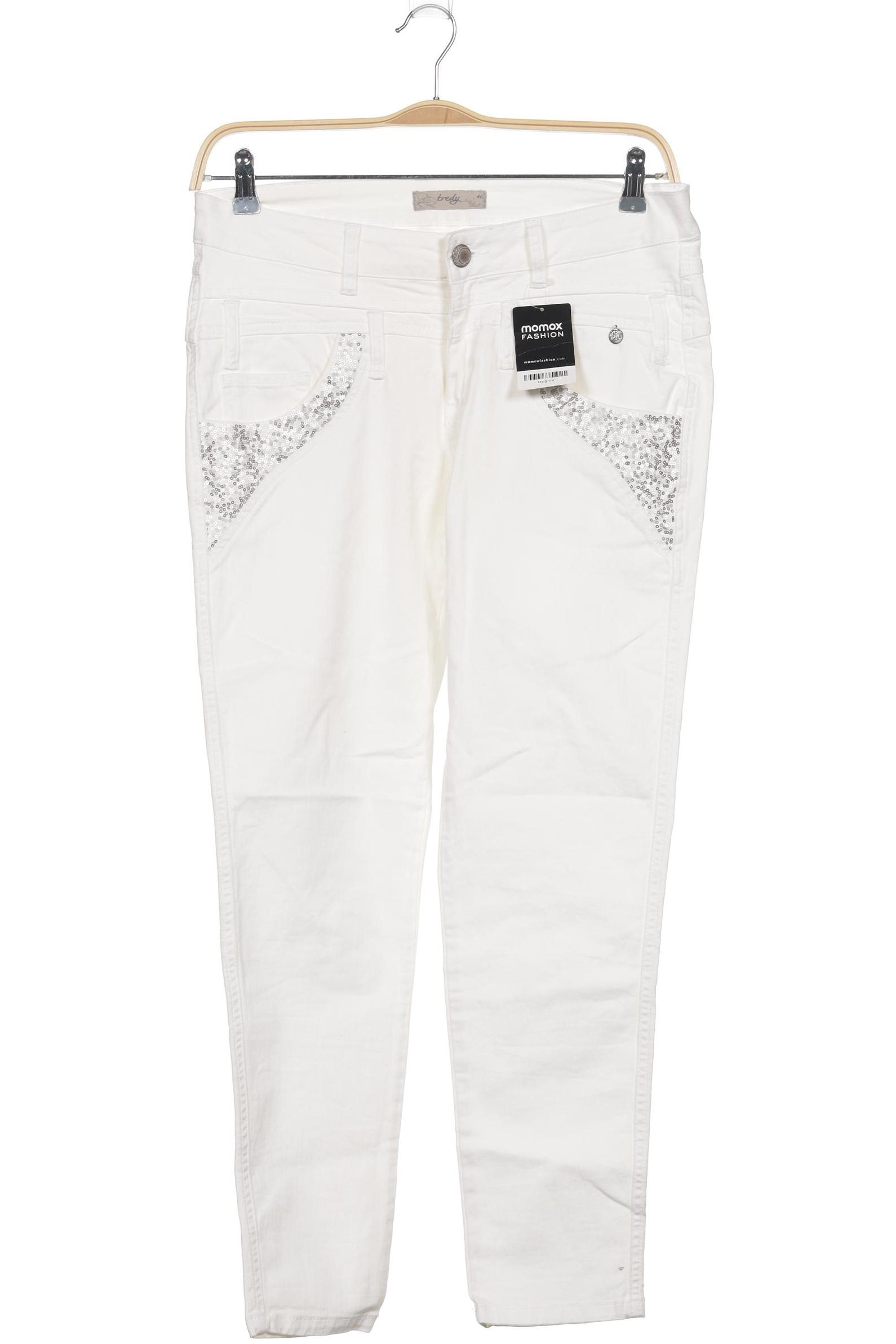 

tredy Damen Jeans, cremeweiß, Gr. 40