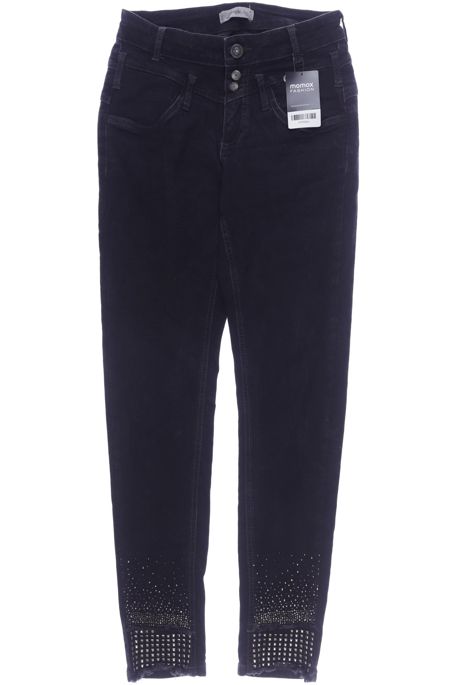 

tredy Damen Jeans, schwarz, Gr. 38