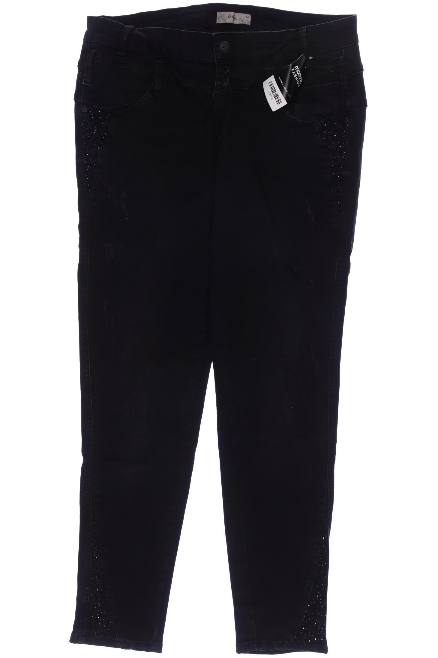 

tredy Damen Jeans, schwarz, Gr. 44