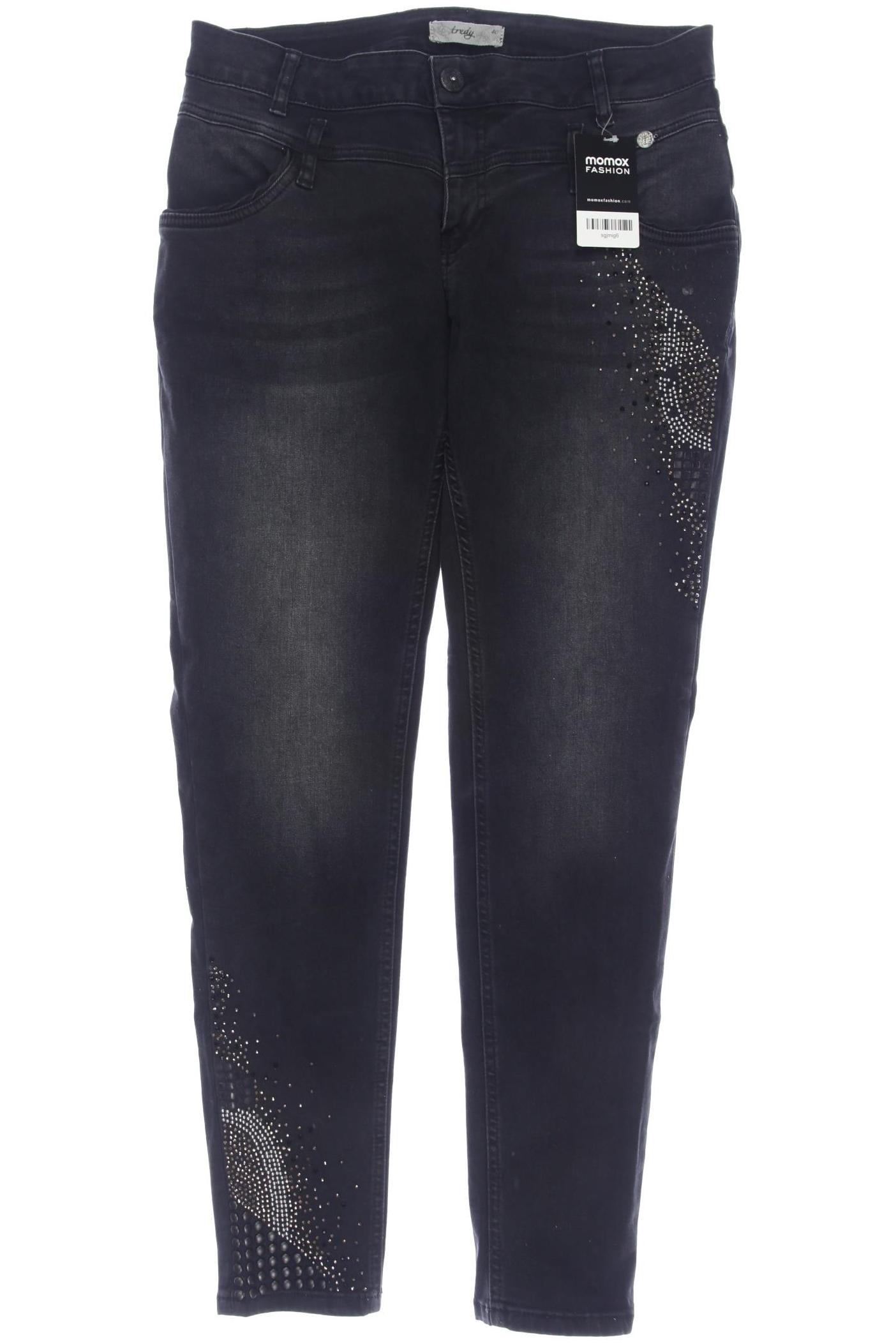 

tredy Damen Jeans, schwarz, Gr. 40