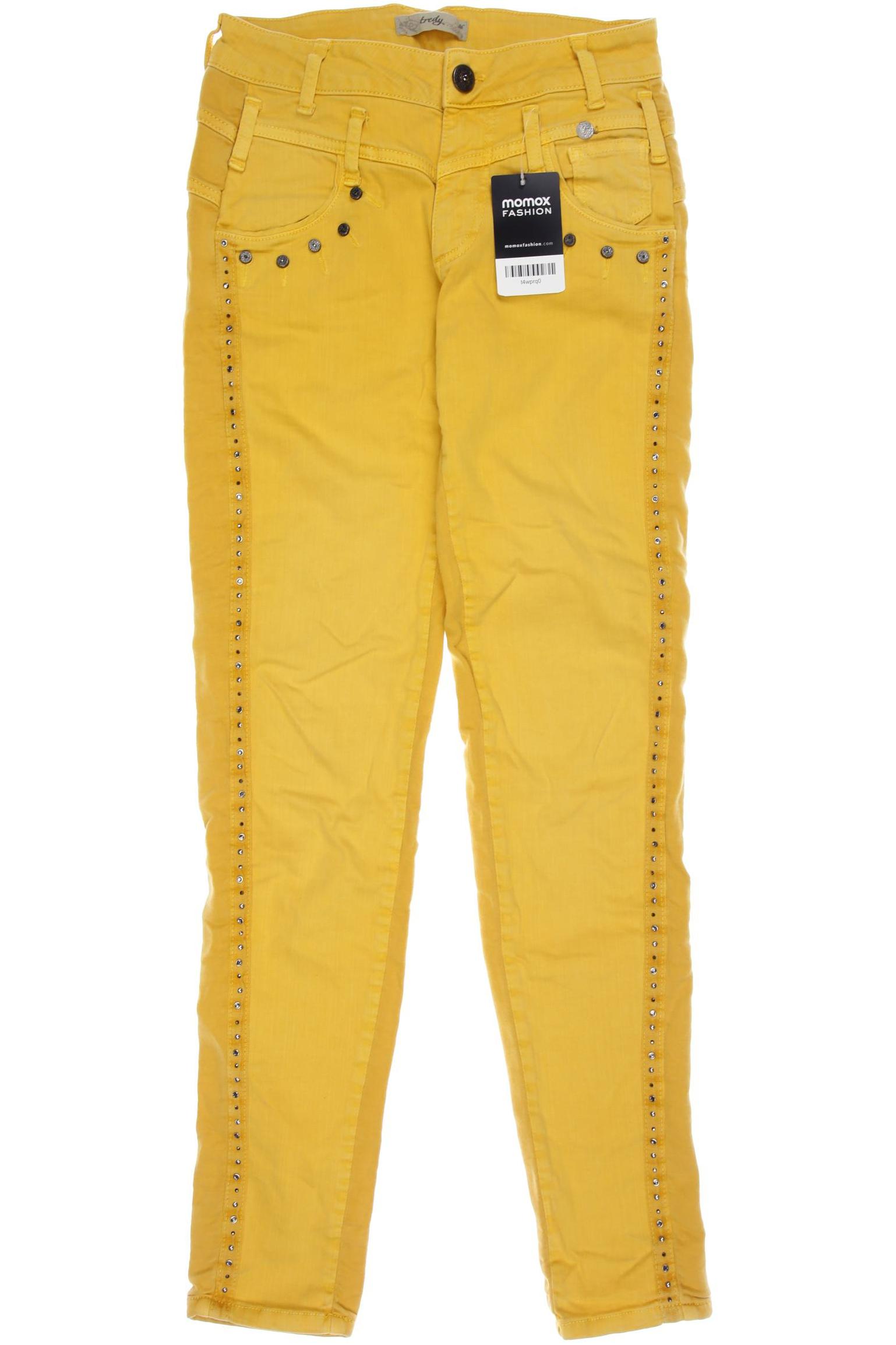 

tredy Damen Jeans, gelb, Gr. 36
