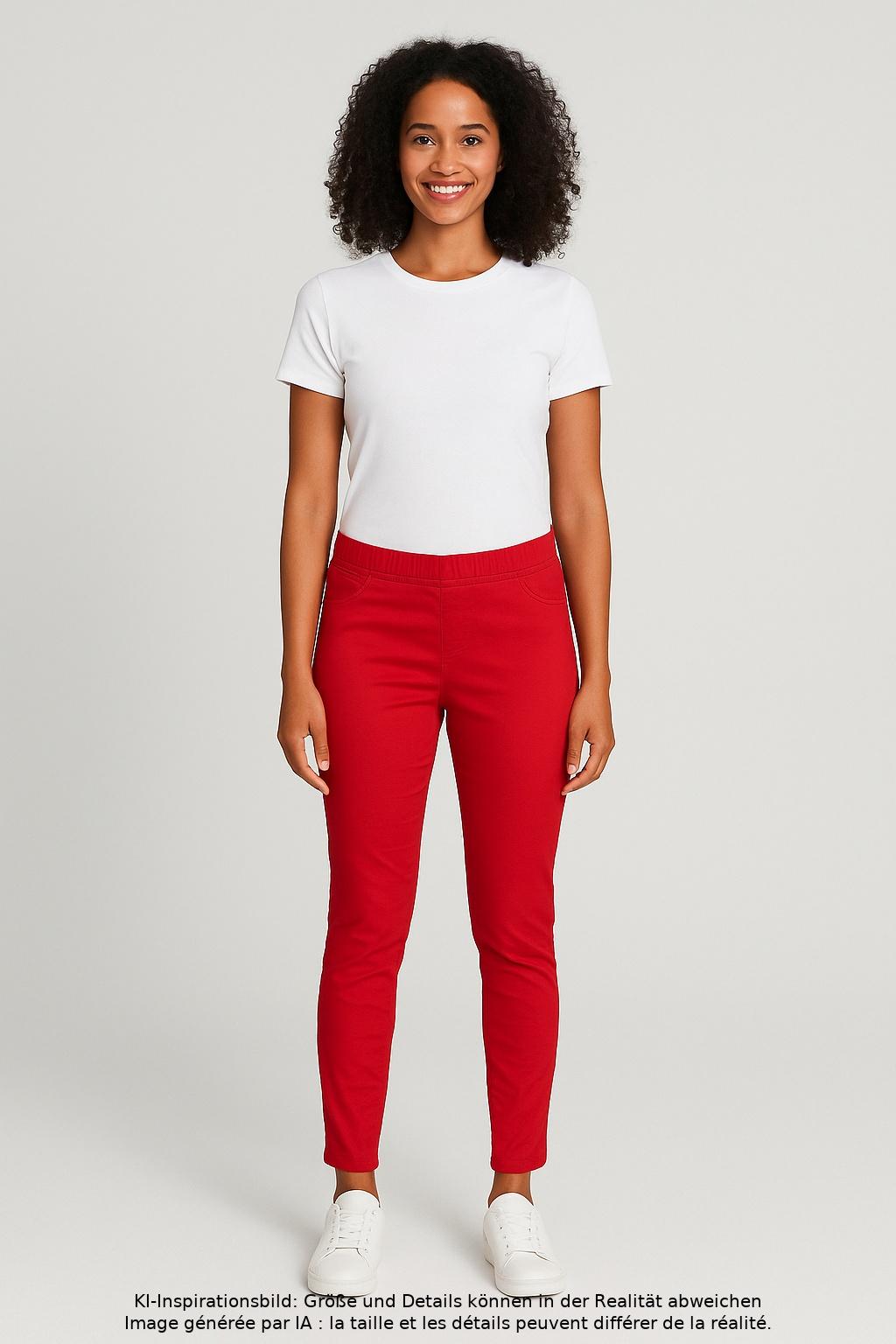 

tredy Damen Jeans, rot, Gr. 38
