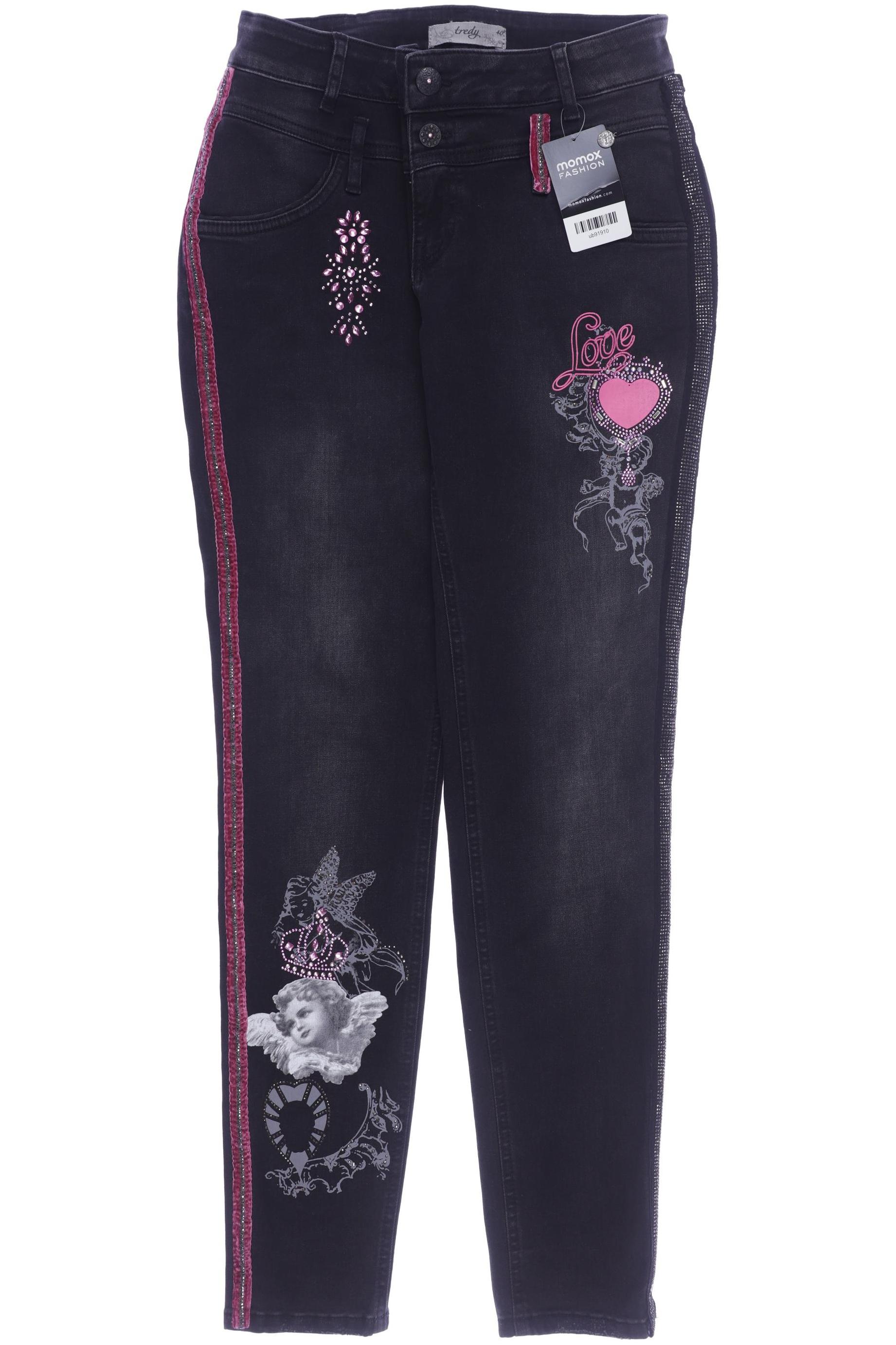 

tredy Damen Jeans, schwarz, Gr. 40