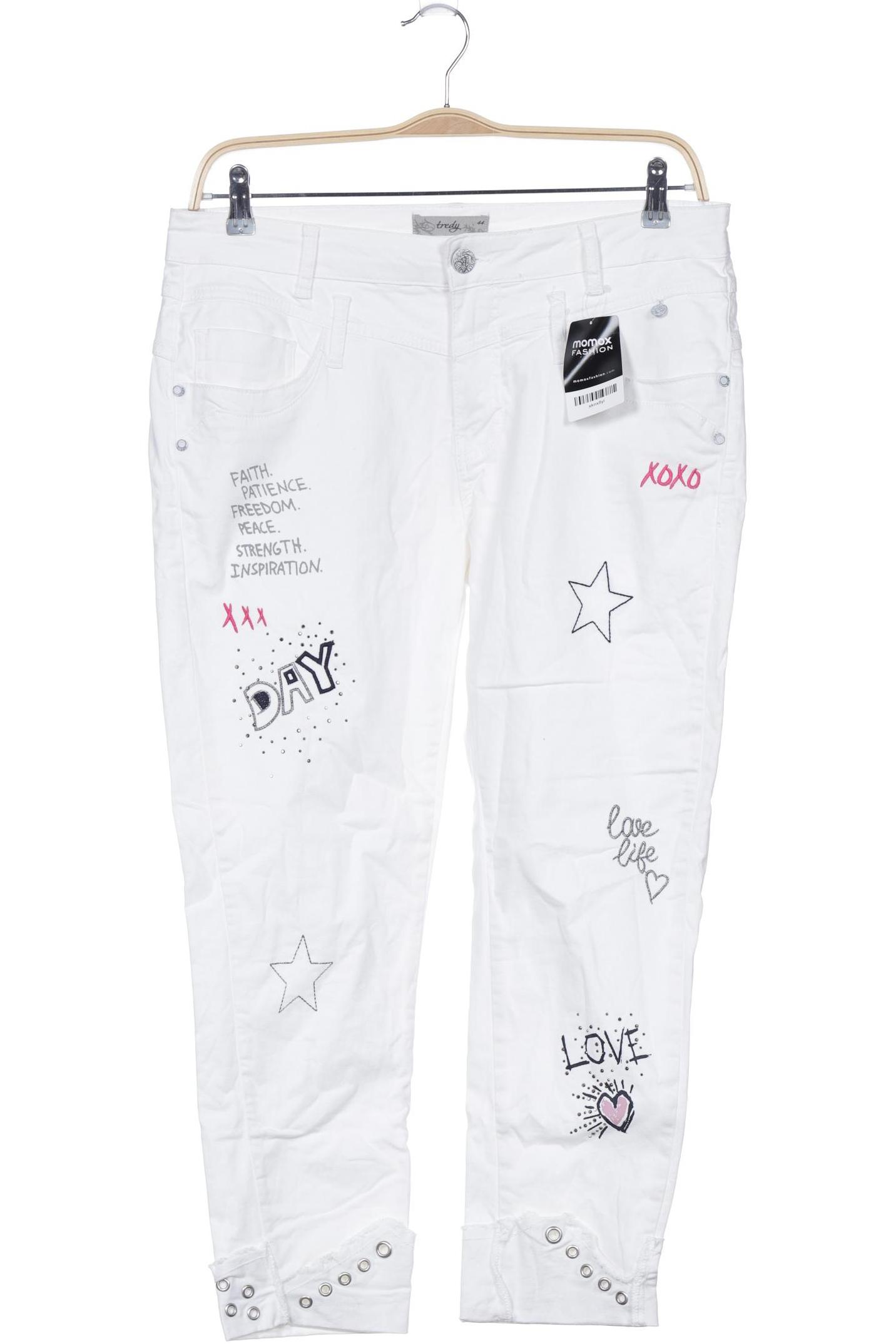 

tredy Damen Jeans, weiß, Gr. 44