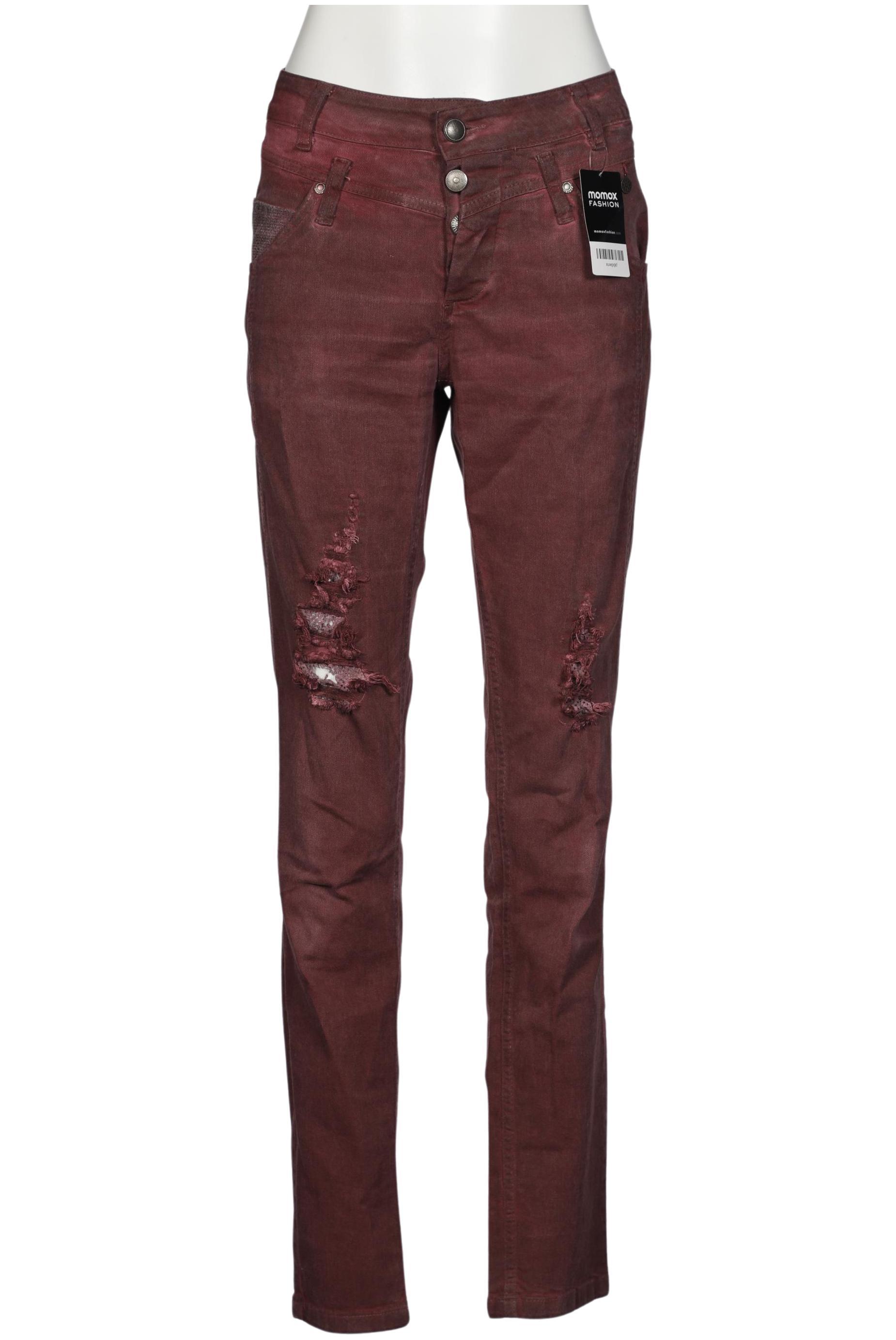 

tredy Damen Jeans, bordeaux, Gr. 40