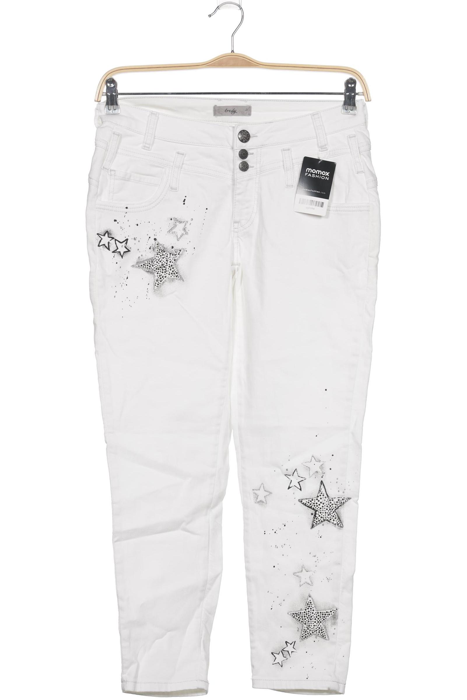 

tredy Damen Jeans, weiß, Gr. 38