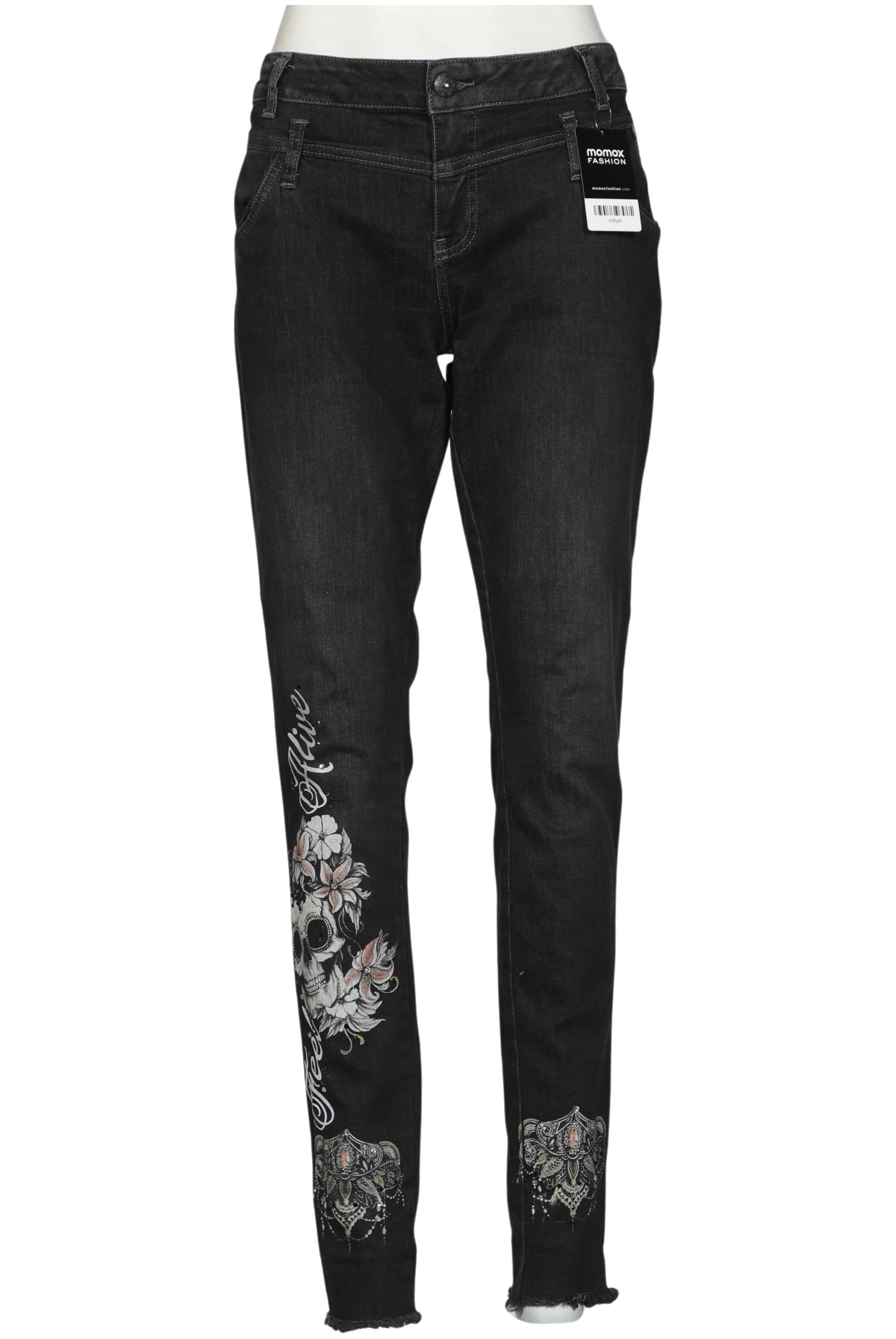 

tredy Damen Jeans, schwarz, Gr. 40