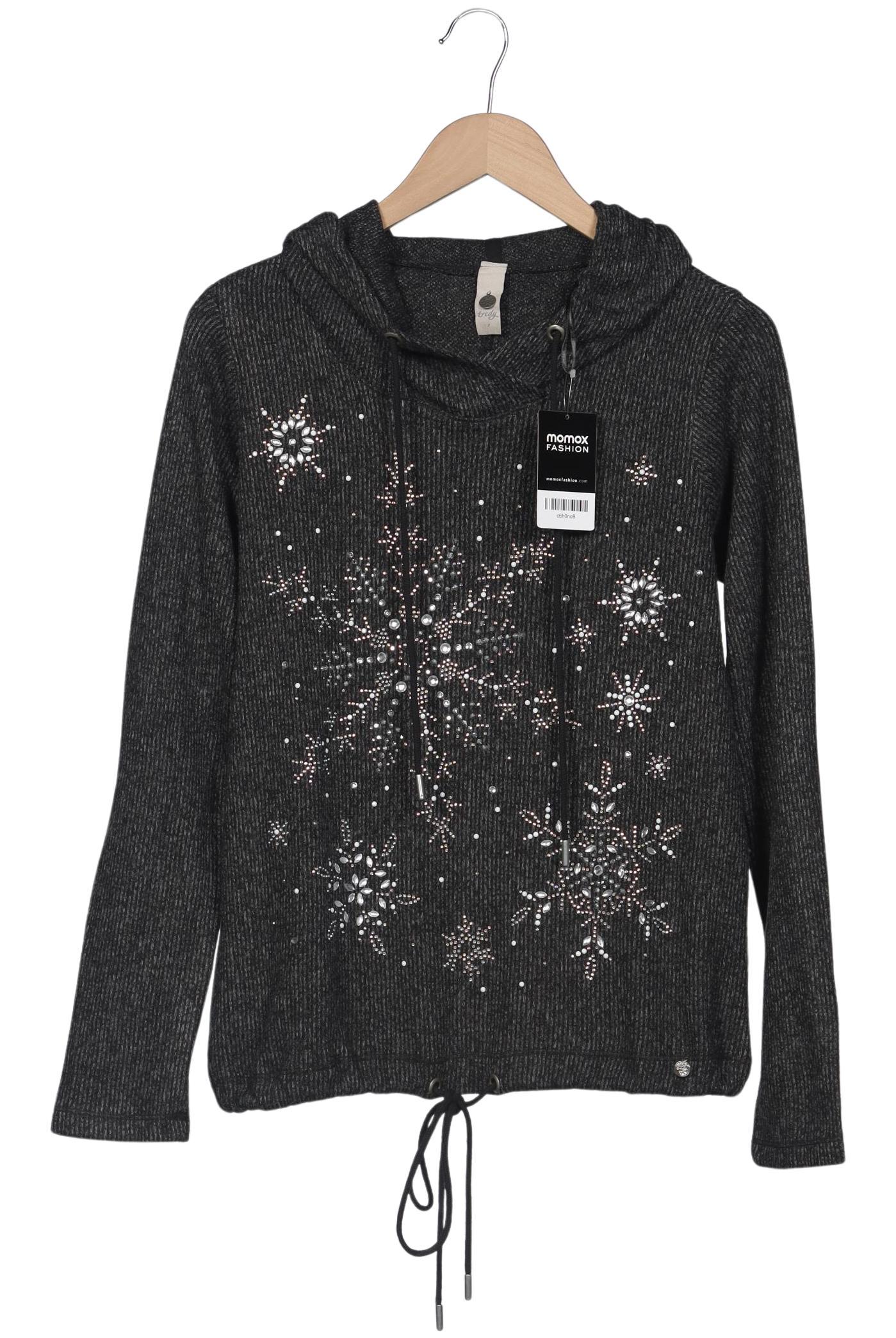 

tredy Damen Kapuzenpullover, grau, Gr. 38