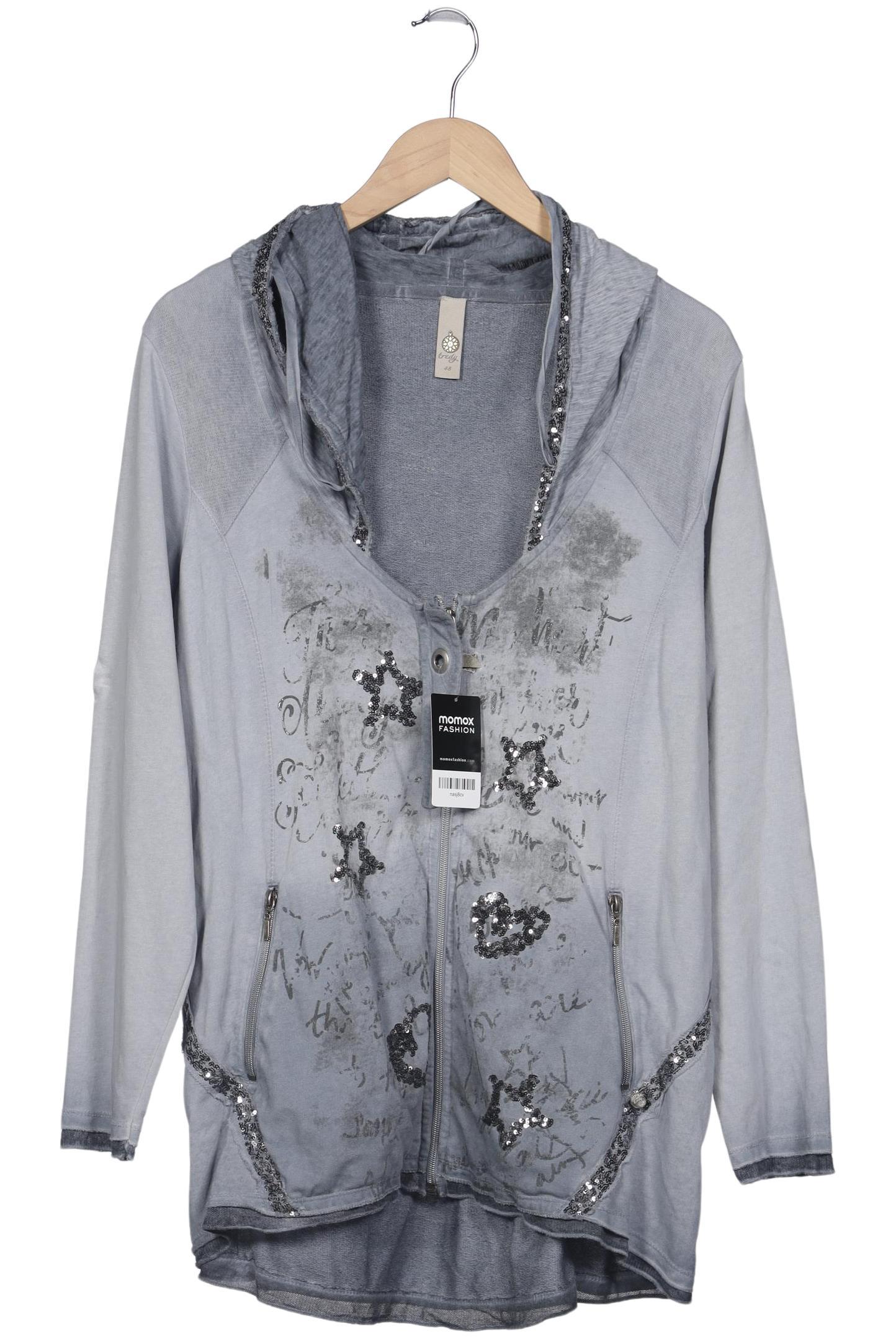 

tredy Damen Kapuzenpullover, blau, Gr. 48