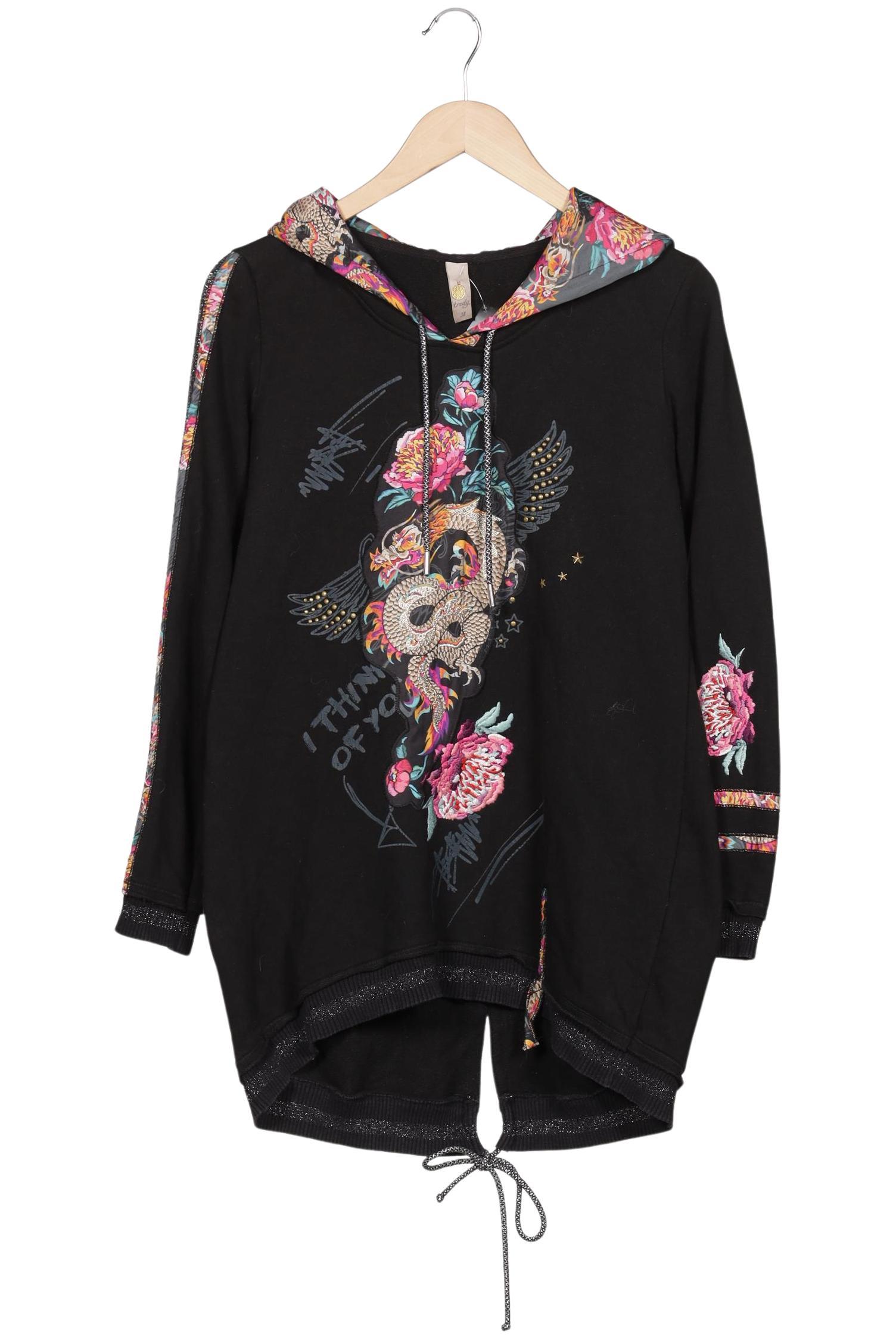 

tredy Damen Kapuzenpullover, schwarz, Gr. 38