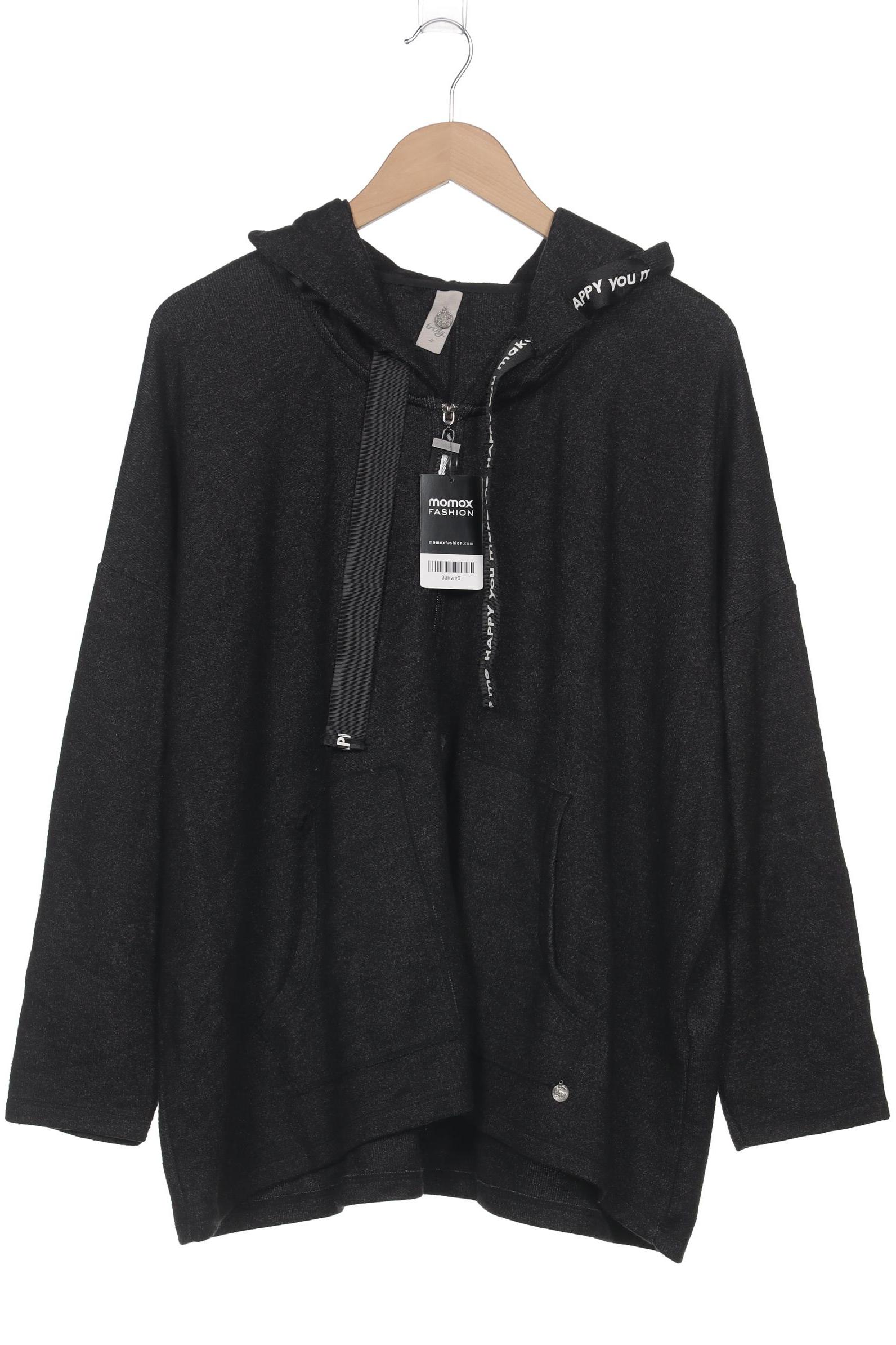 

tredy Damen Kapuzenpullover, schwarz, Gr. 48