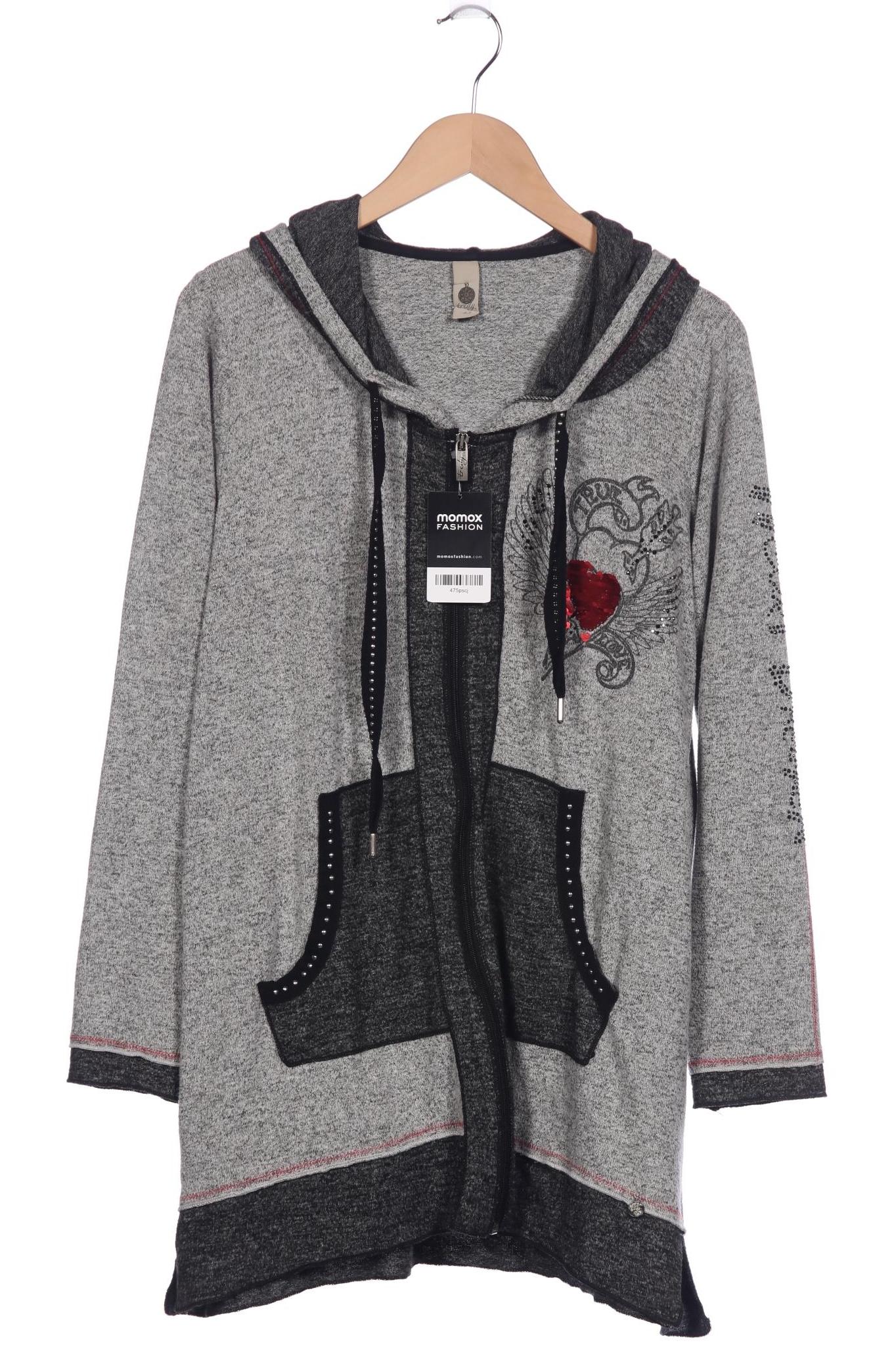 

tredy Damen Kapuzenpullover, grau, Gr. 42