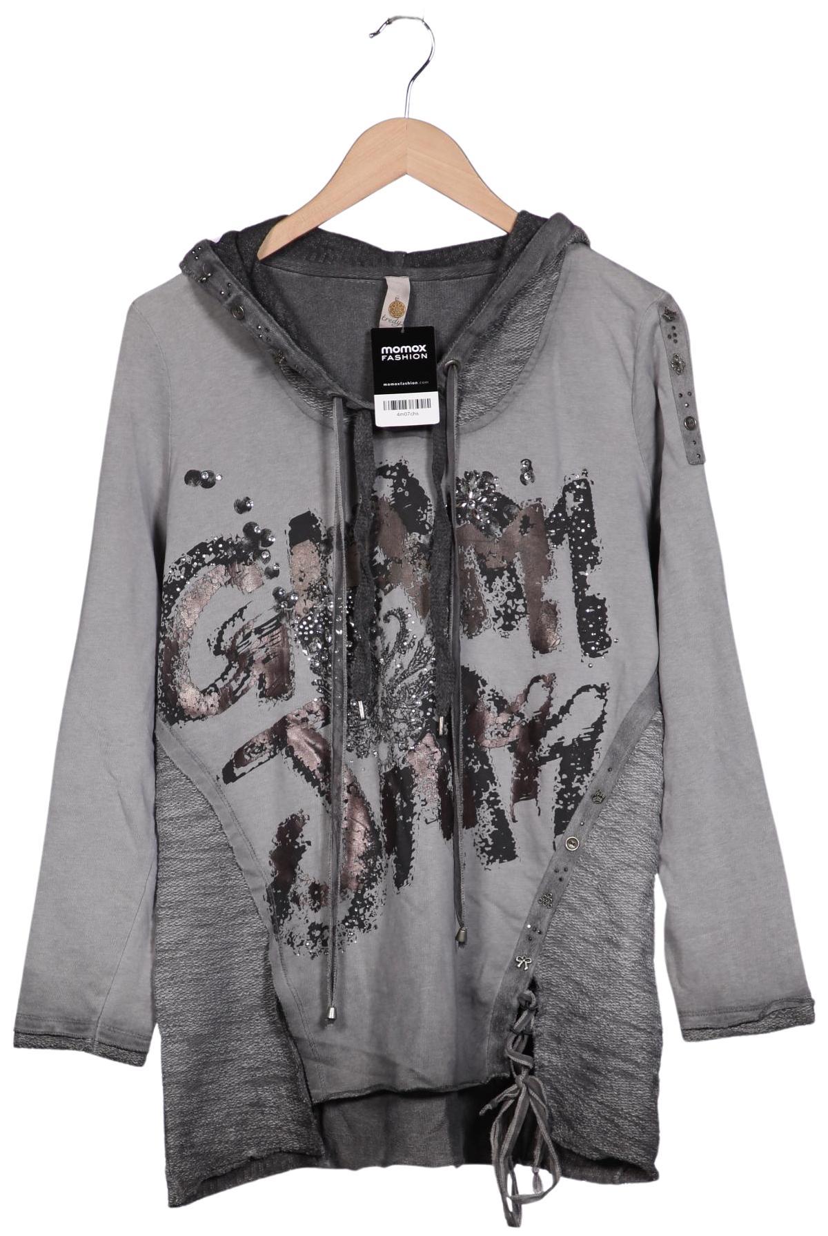 

tredy Damen Kapuzenpullover, grau, Gr. 40