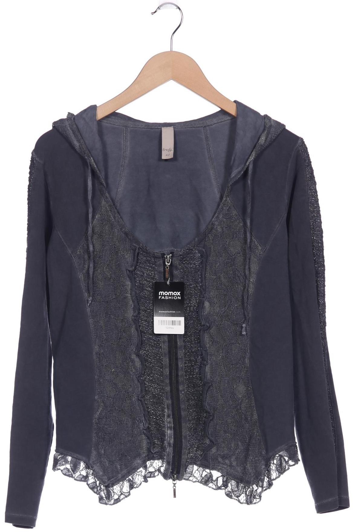 

tredy Damen Kapuzenpullover, grau, Gr. 42