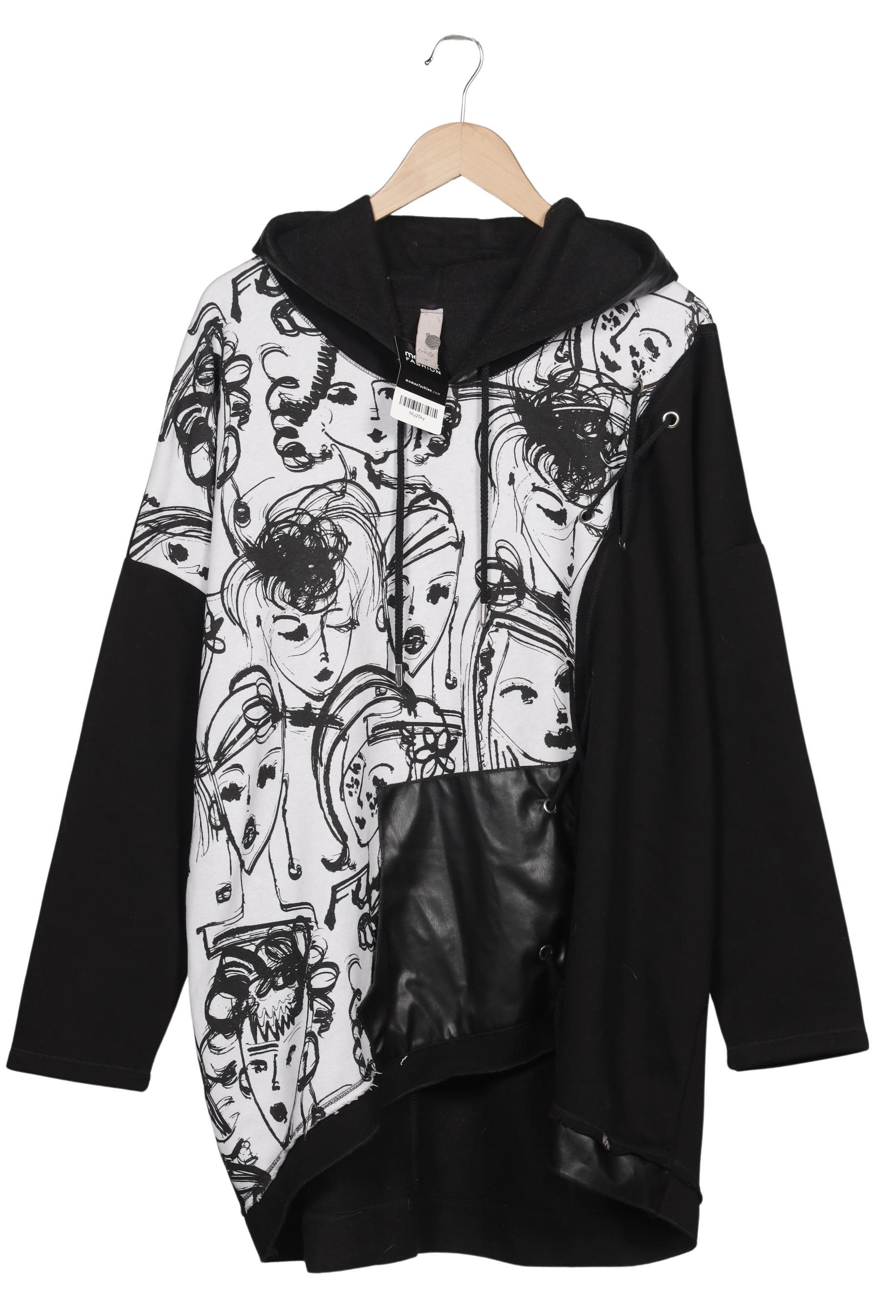 

tredy Damen Kapuzenpullover, schwarz, Gr. 48