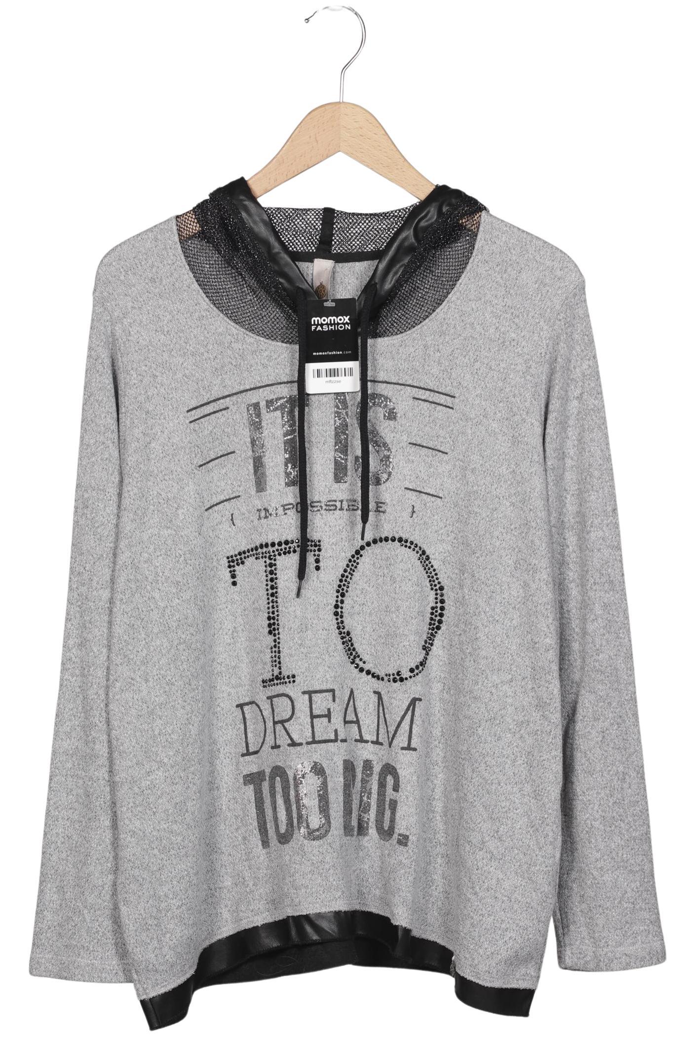 

tredy Damen Kapuzenpullover, grau, Gr. 48