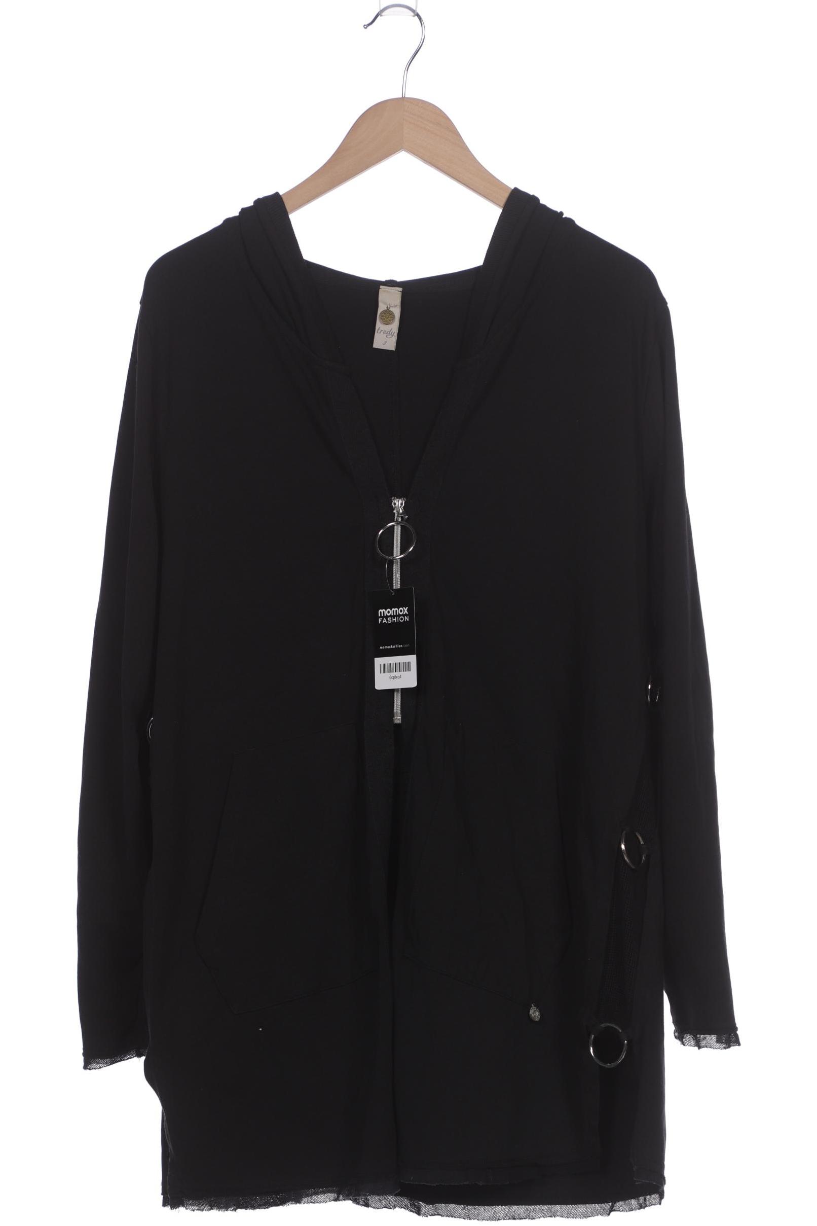 

tredy Damen Kapuzenpullover, schwarz, Gr. 46