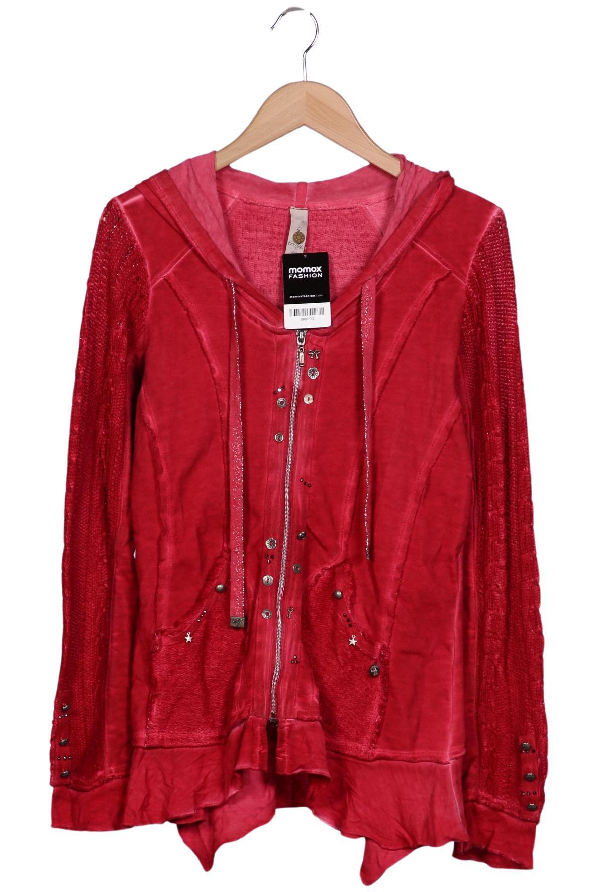 

tredy Damen Kapuzenpullover, rot, Gr. 40