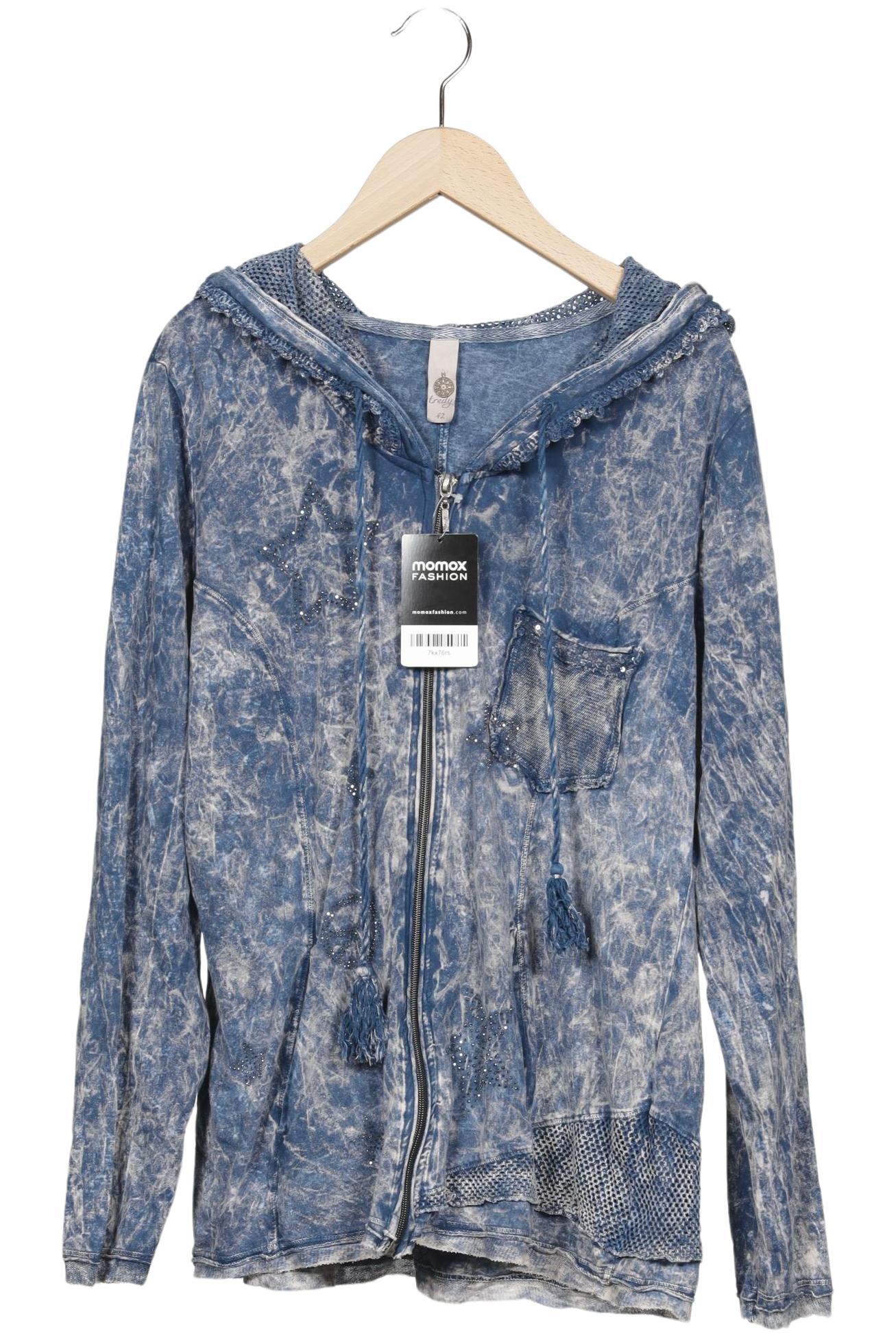 

tredy Damen Kapuzenpullover, blau, Gr. 42