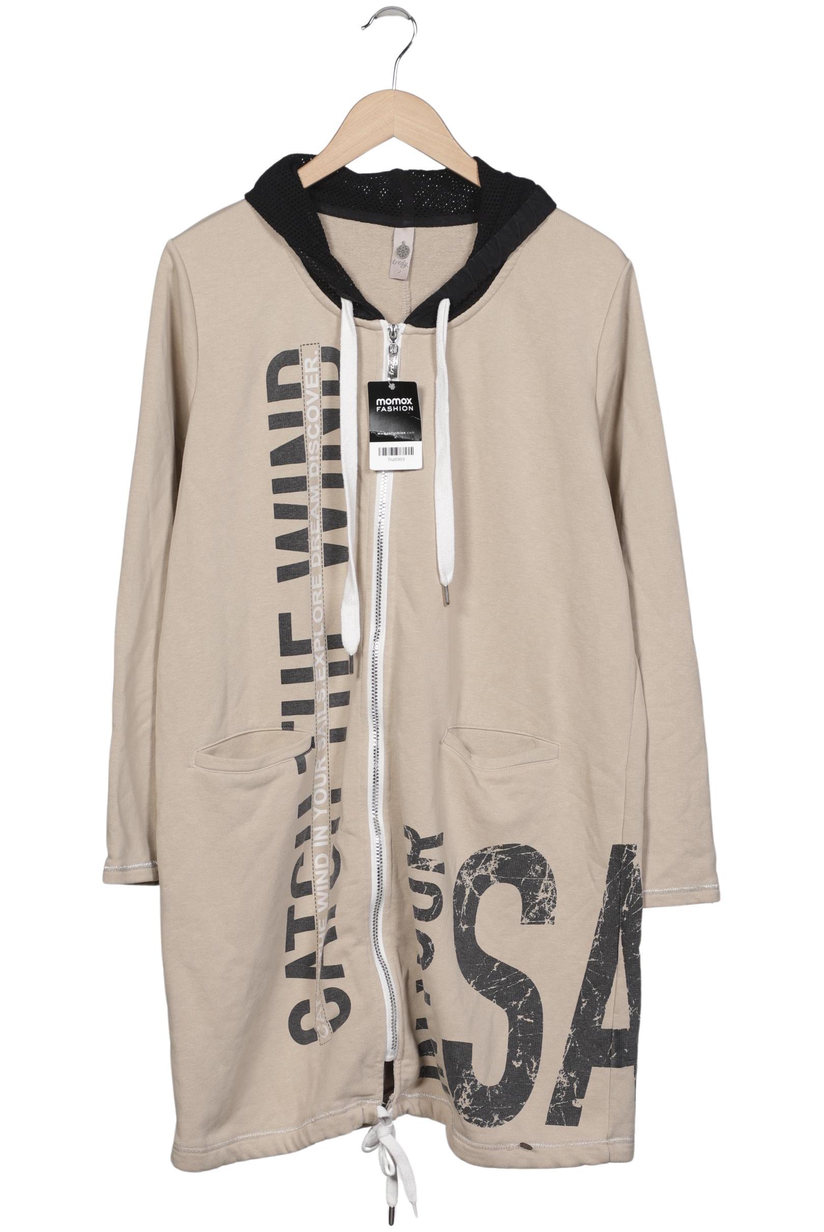 

tredy Damen Kapuzenpullover, beige, Gr. 46