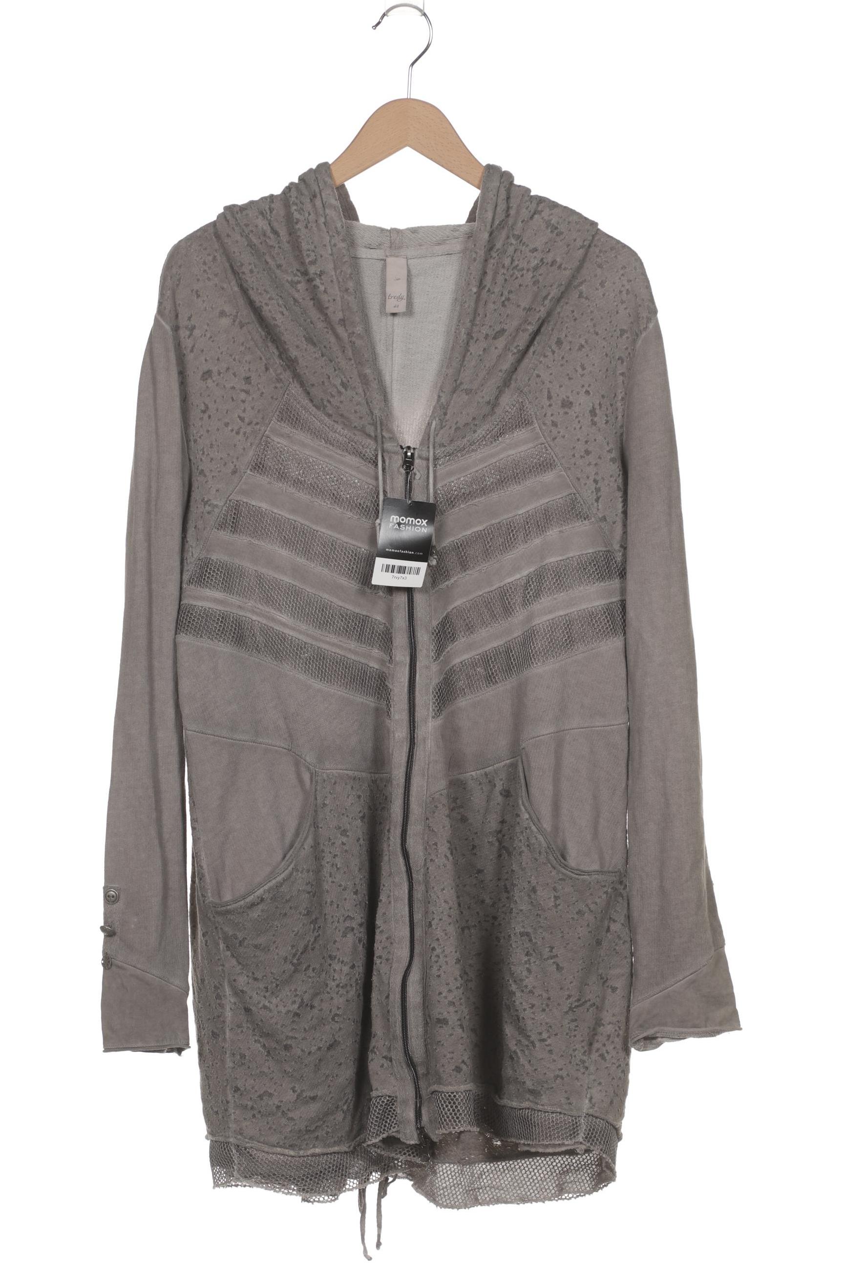 

tredy Damen Kapuzenpullover, grau, Gr. 48
