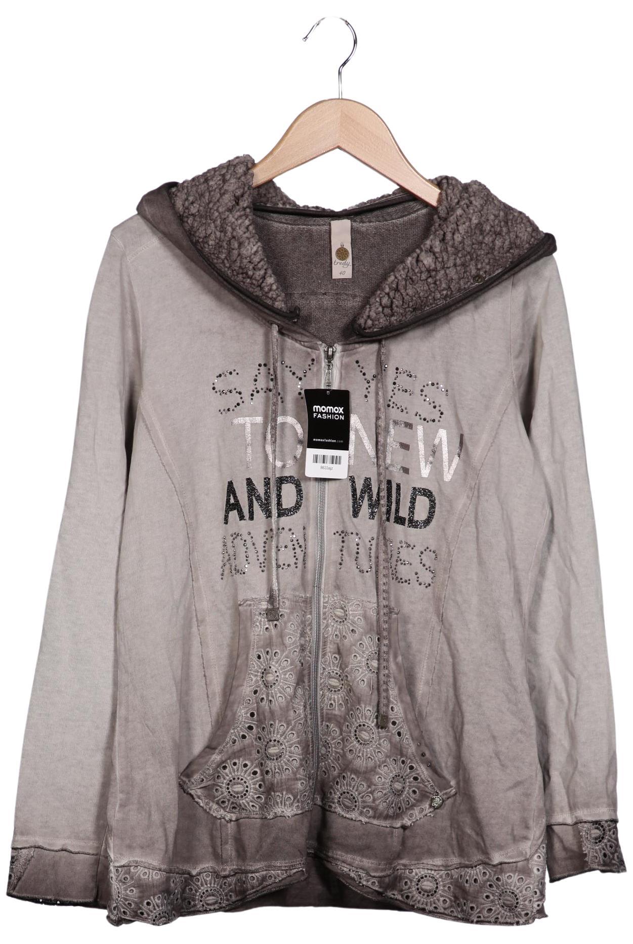 

tredy Damen Kapuzenpullover, beige, Gr. 40