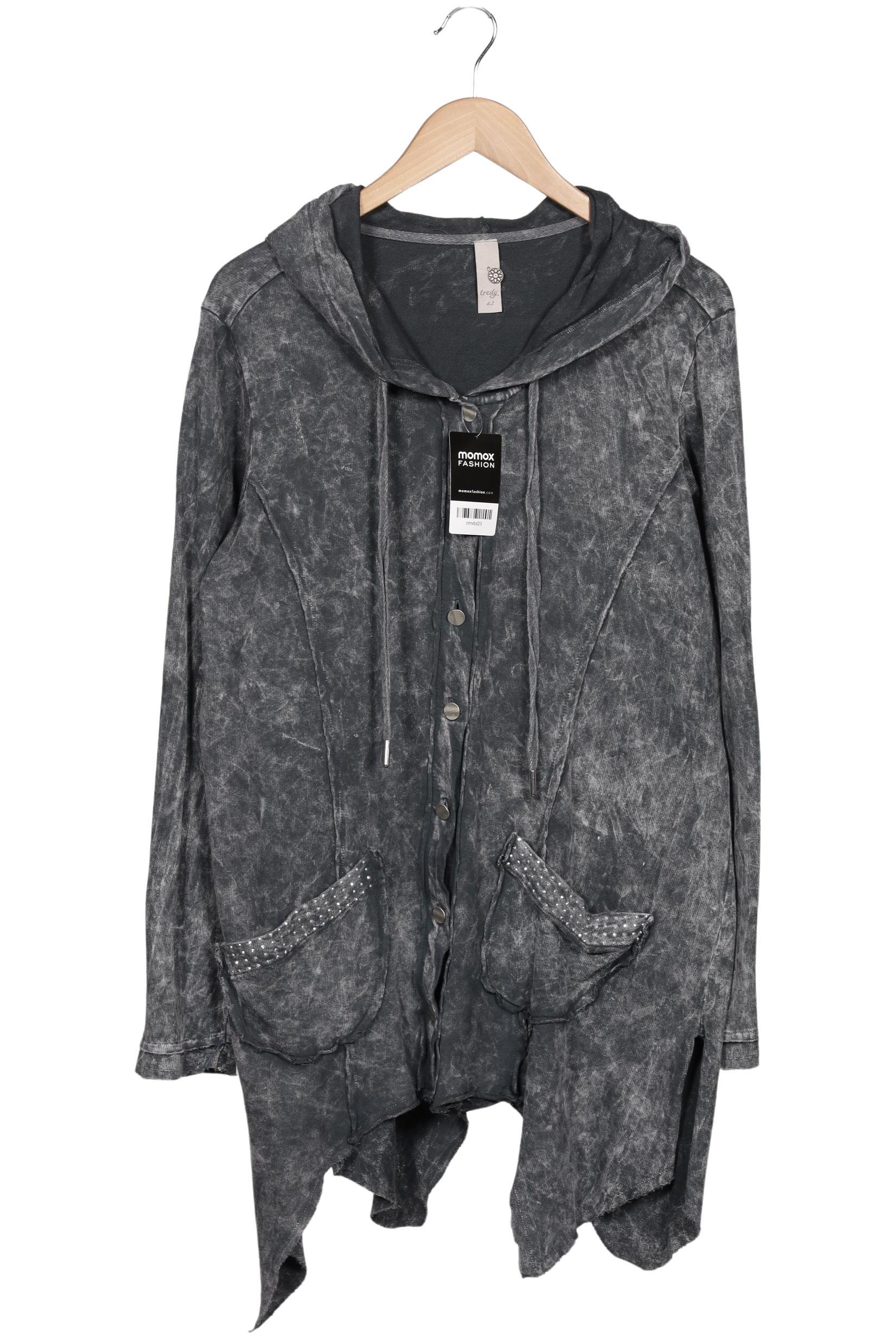 

tredy Damen Kapuzenpullover, grau, Gr. 42