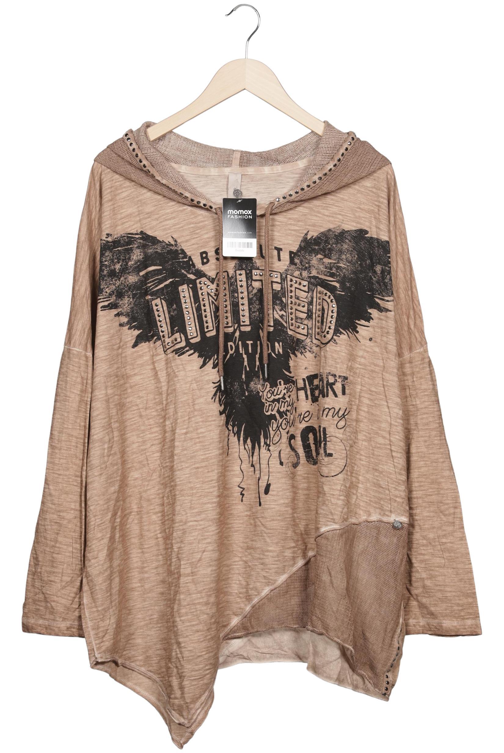 

tredy Damen Kapuzenpullover, beige, Gr. 52