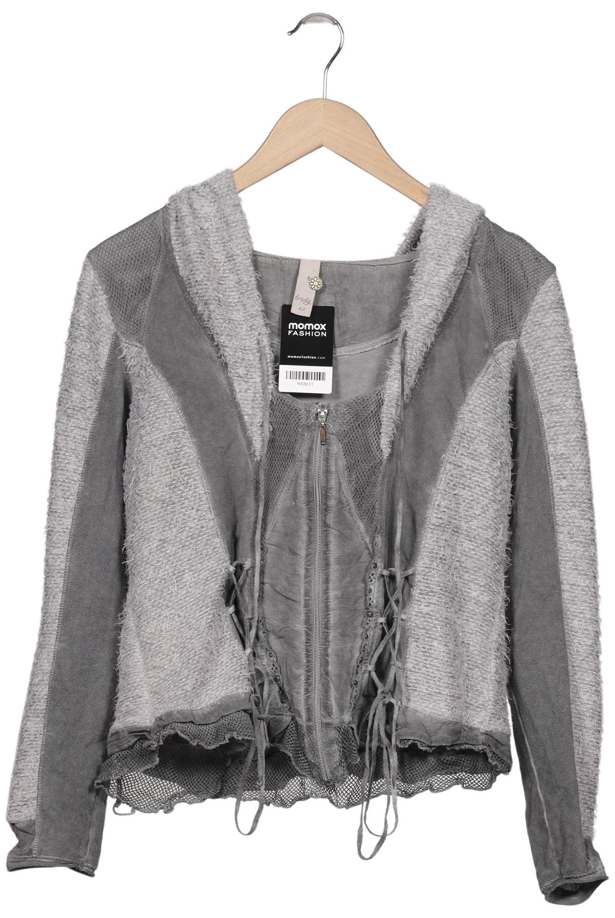 

tredy Damen Kapuzenpullover, grau, Gr. 42